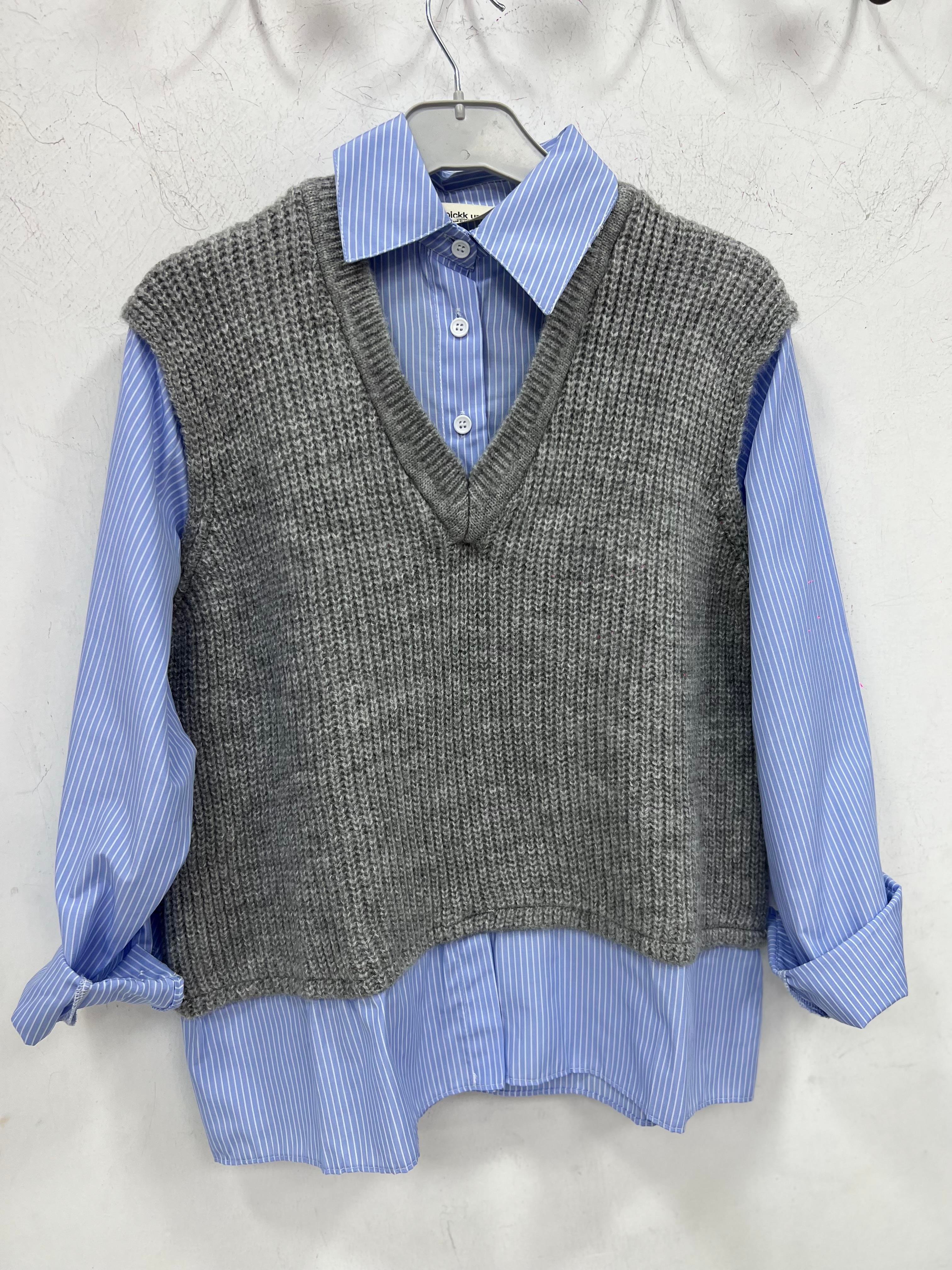 Gömlekli Süveter Triko 