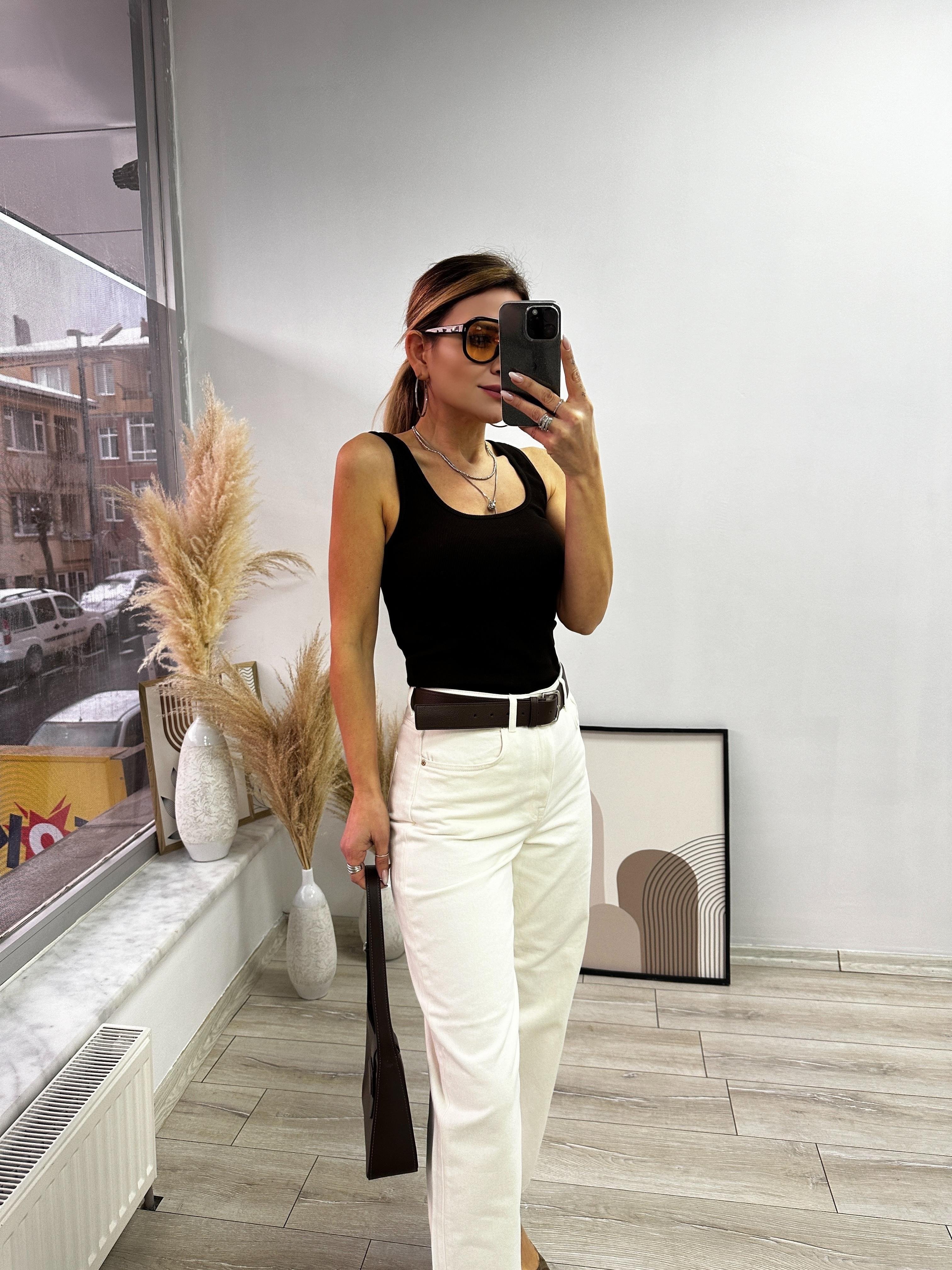 Kahverengi Fitilli Bluz 