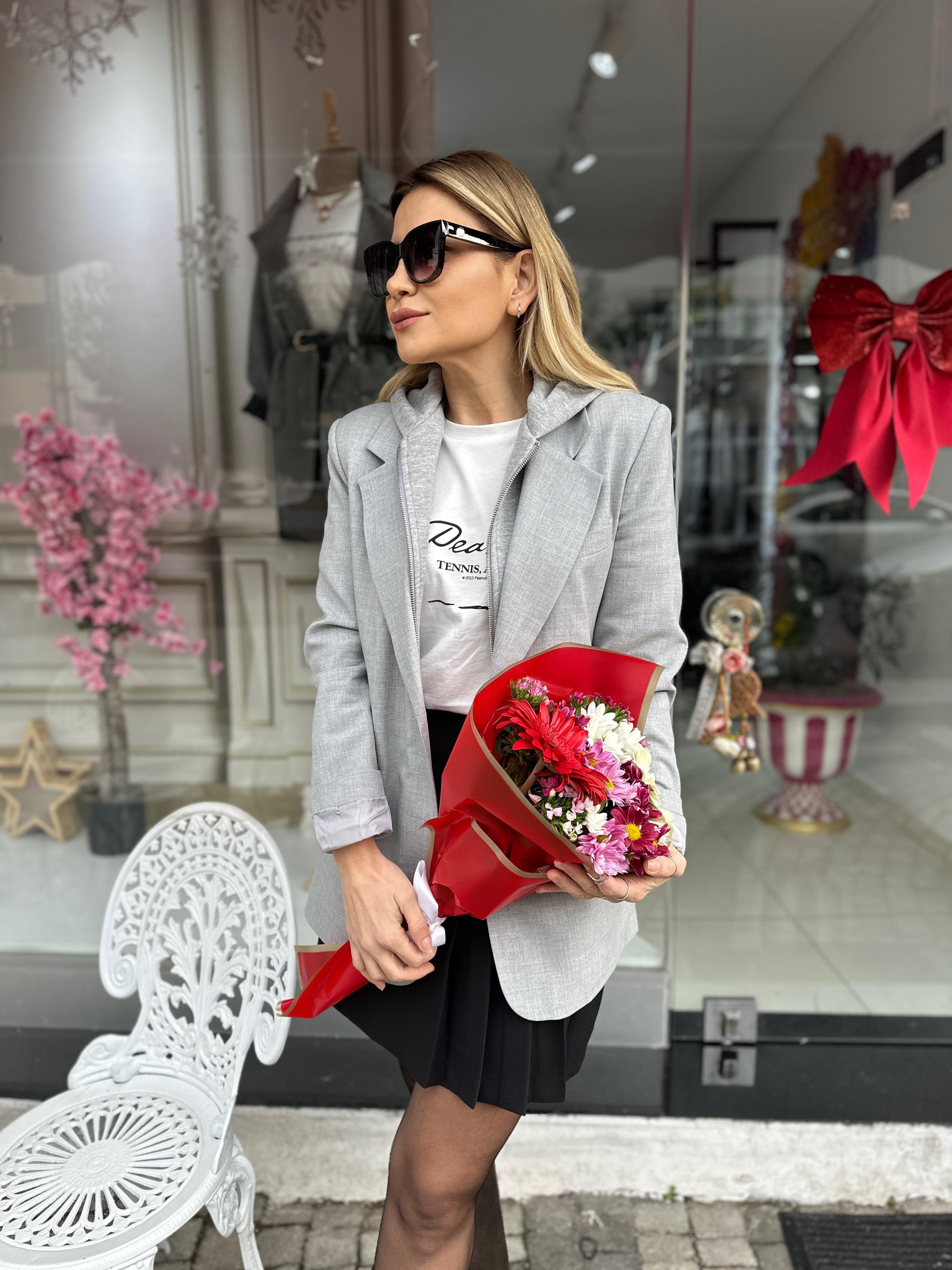 Kapişon Detaylı Blazer Ceket 