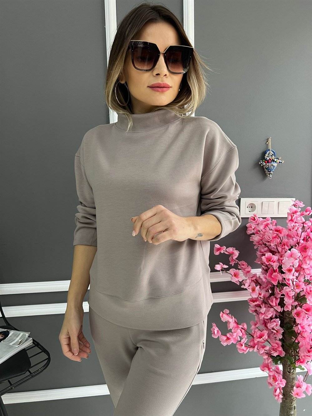 KR Taş Rengi Eşofman Takımı