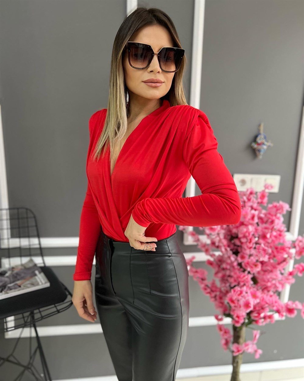 KZ Kırmızı Badysuit