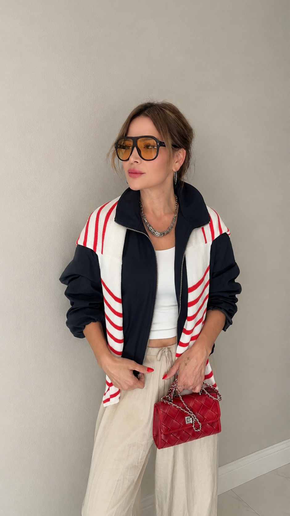 Lacivert Bomber Ceket 
