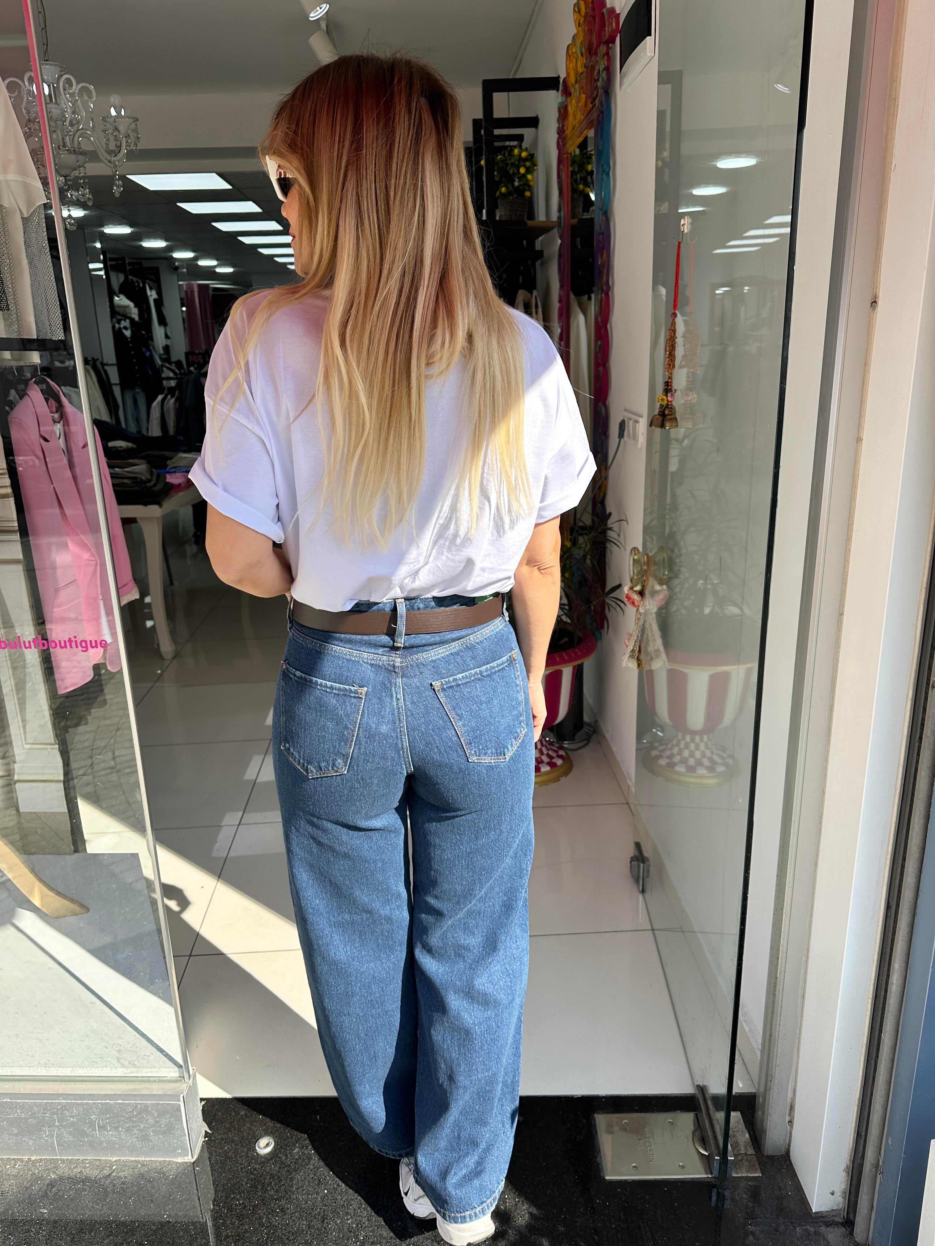 Lacivert Regular Fit Jean 