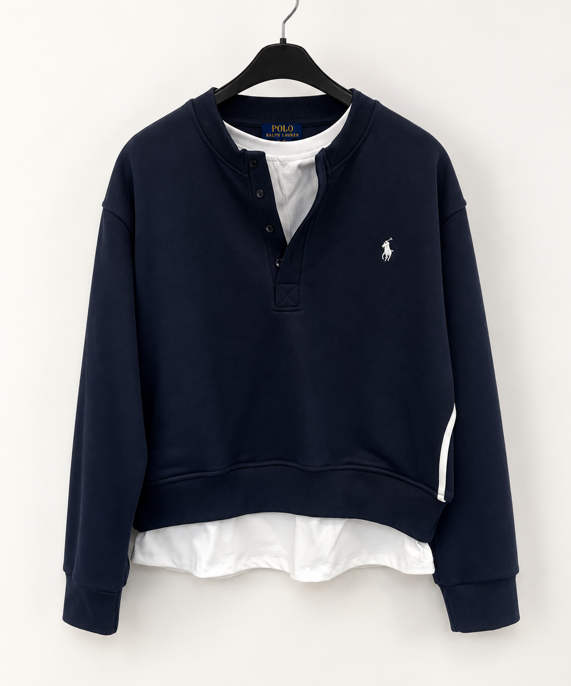 Lacivert T-shirt Detaylı Sweat
