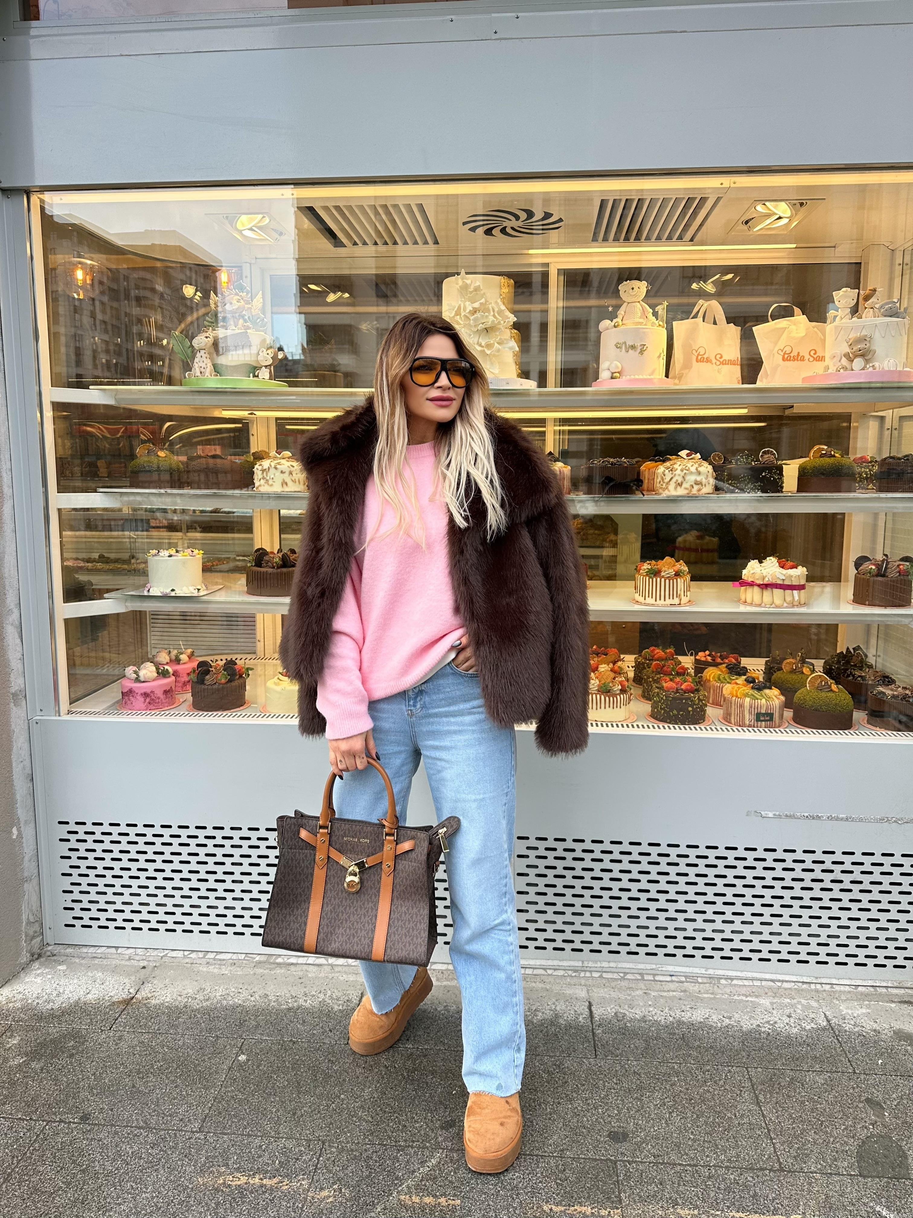 Mavi Tensel Kumaş Kesik Paça Jean
