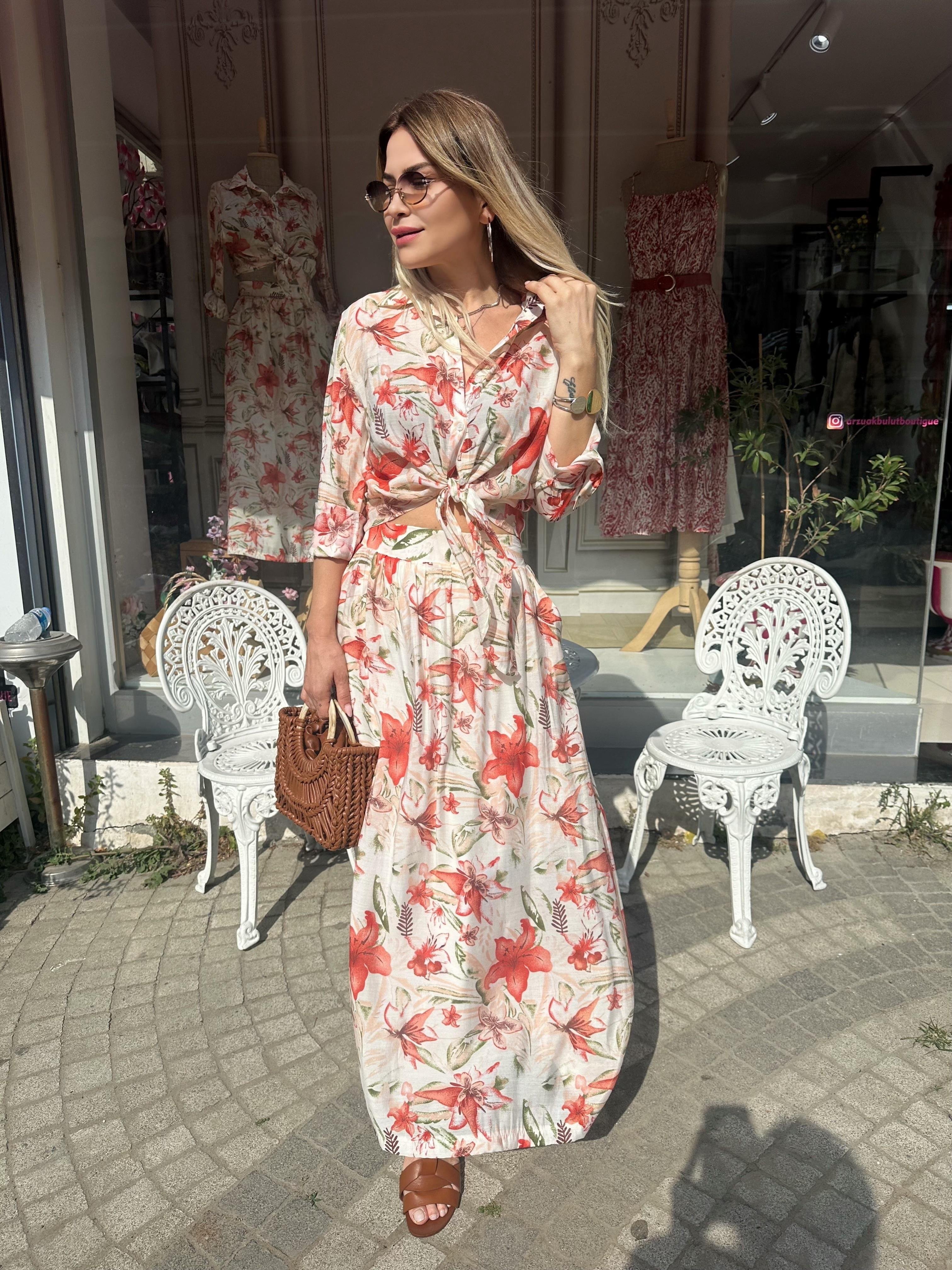 Mercan Gömlek Etek Takım