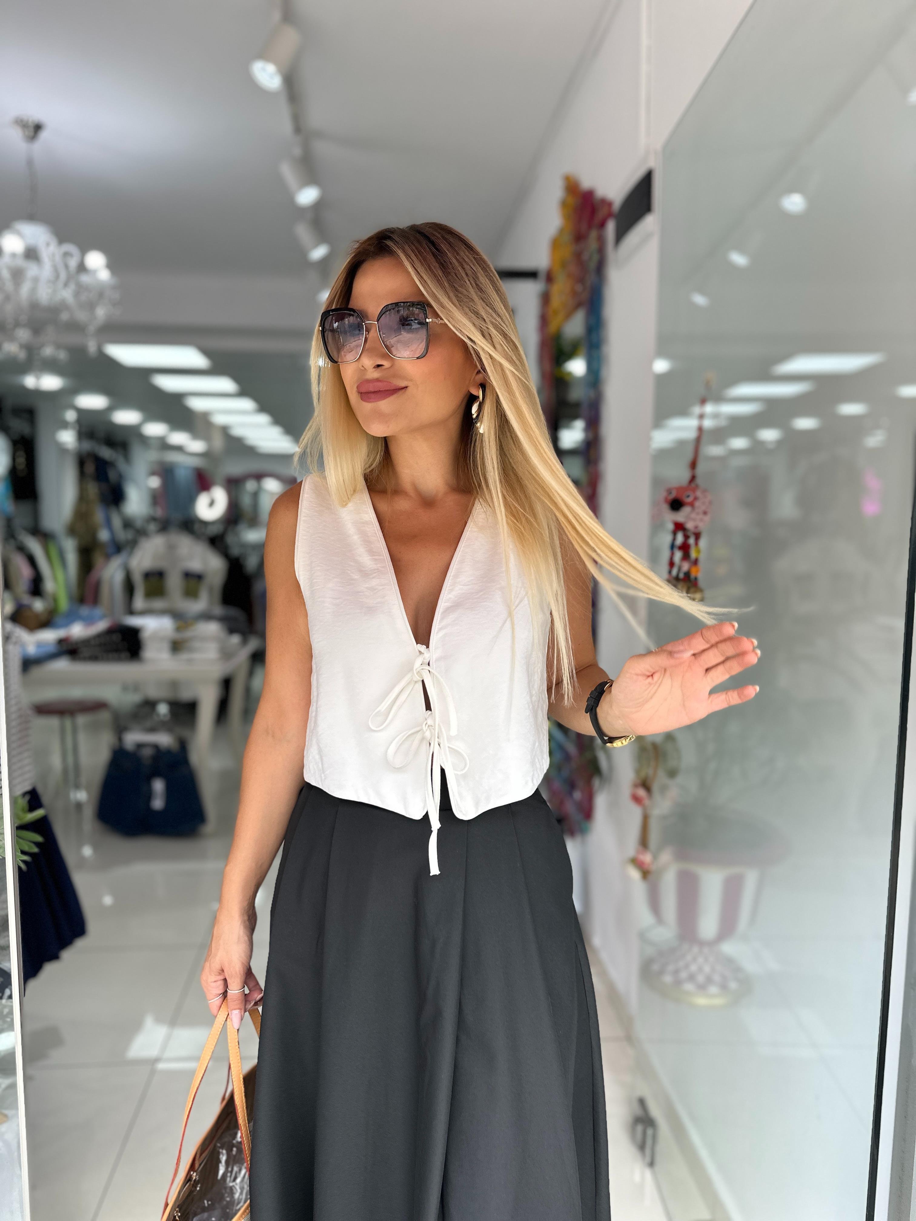 MSM Bağlama Detaylı Yelek 