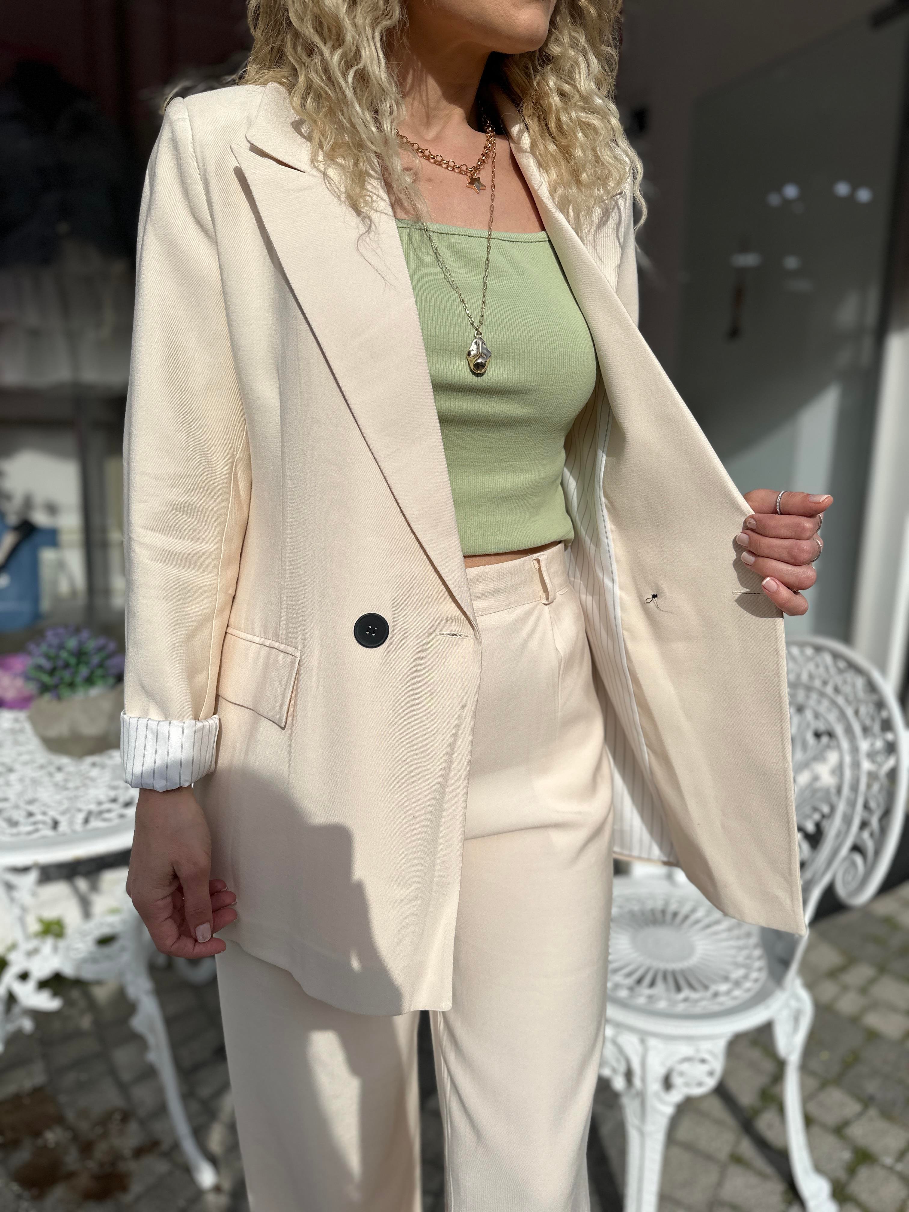 MSM Bej Blazer Ceket