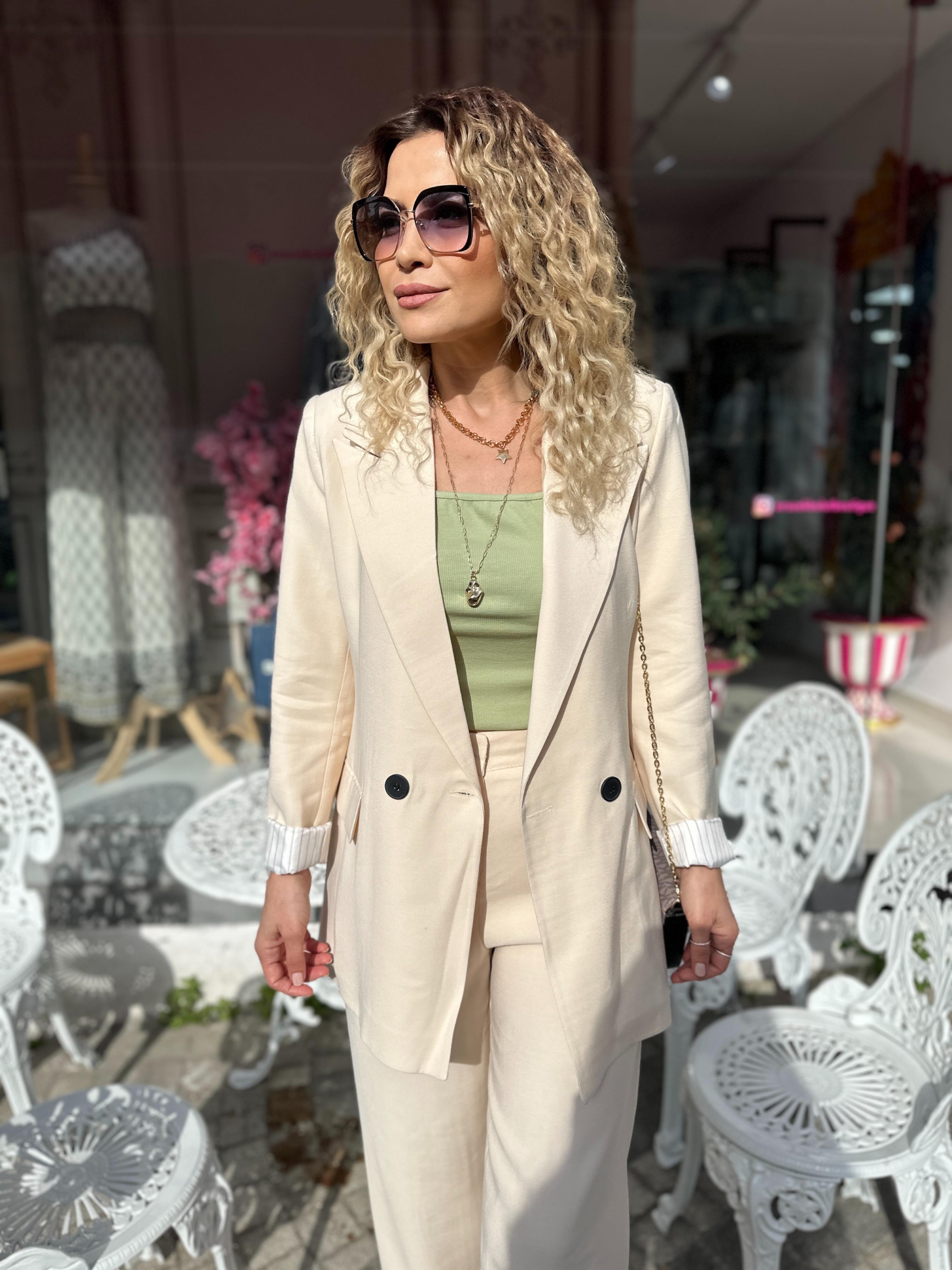 MSM Bej Blazer Ceket