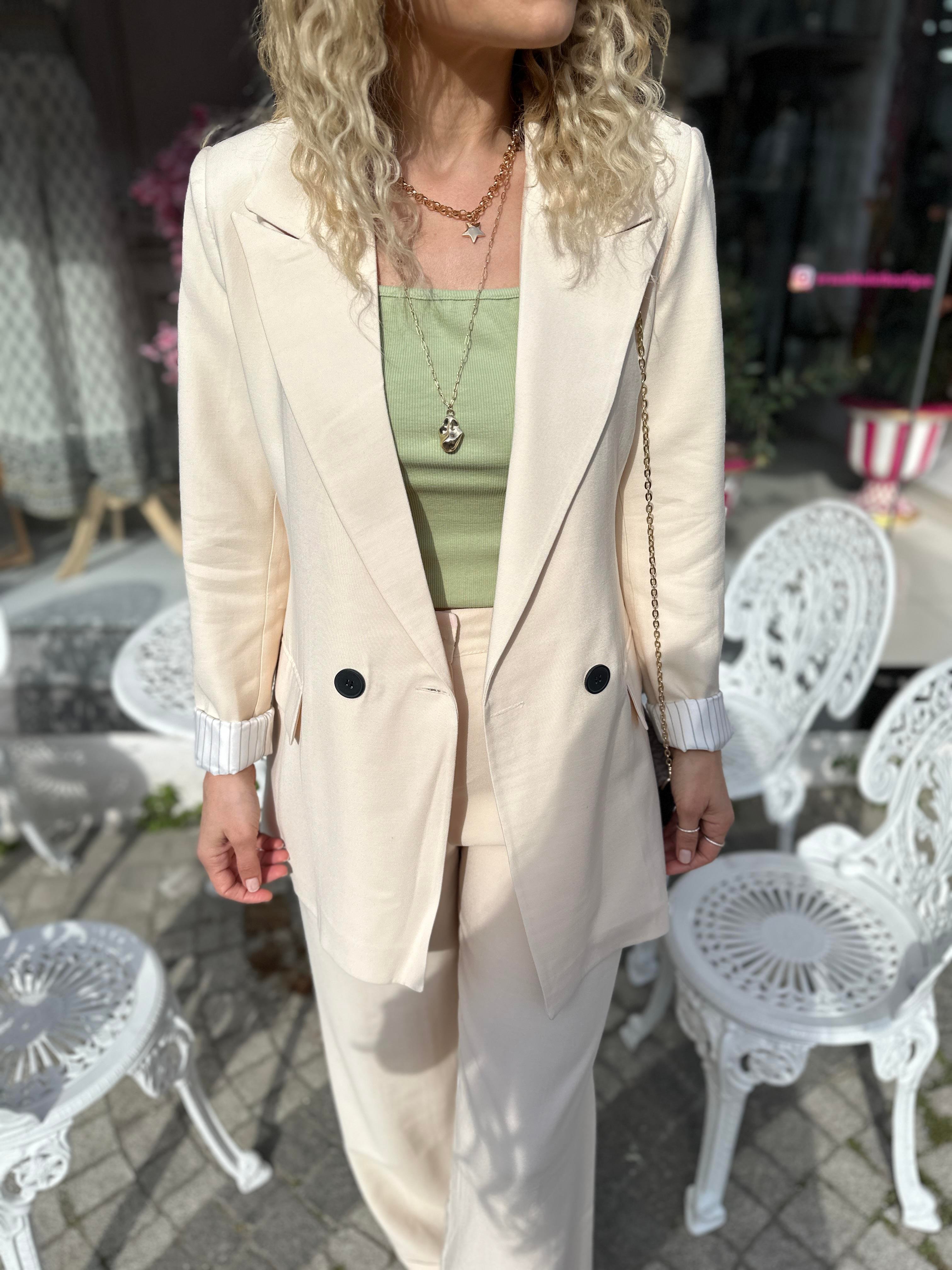 MSM Bej Blazer Ceket