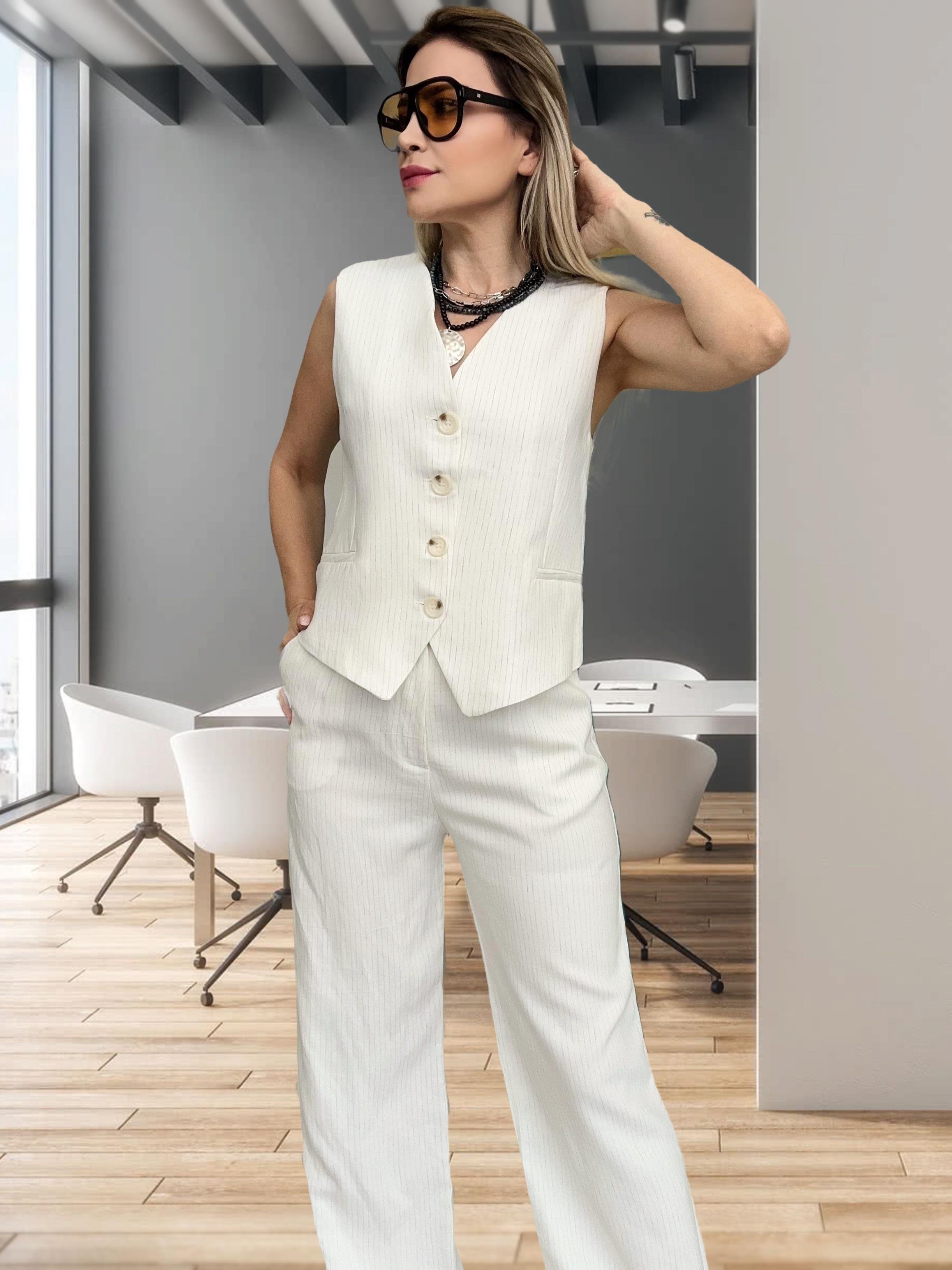 MSM Çizgili Yelekli Takım