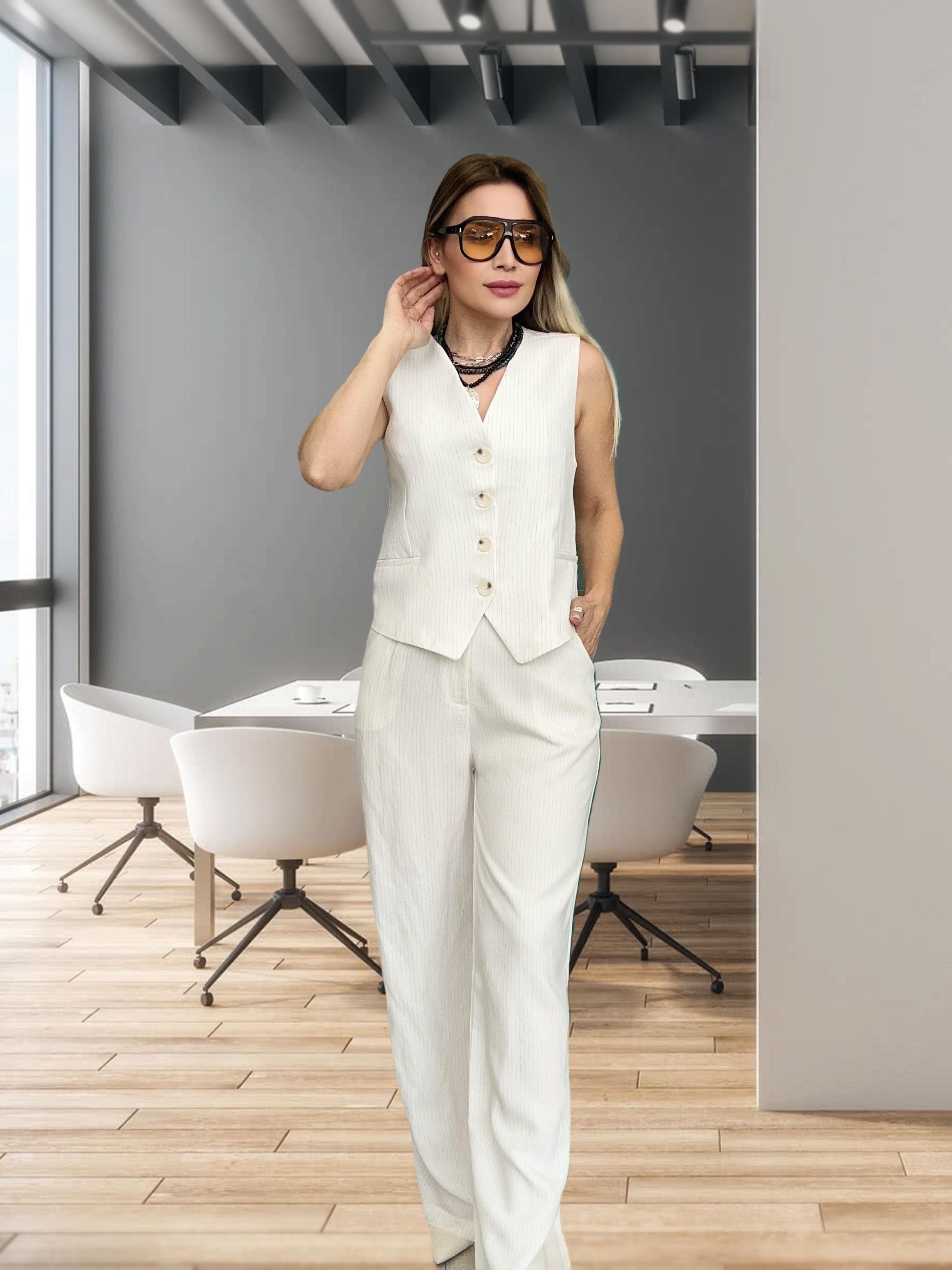 MSM Çizgili Yelekli Takım