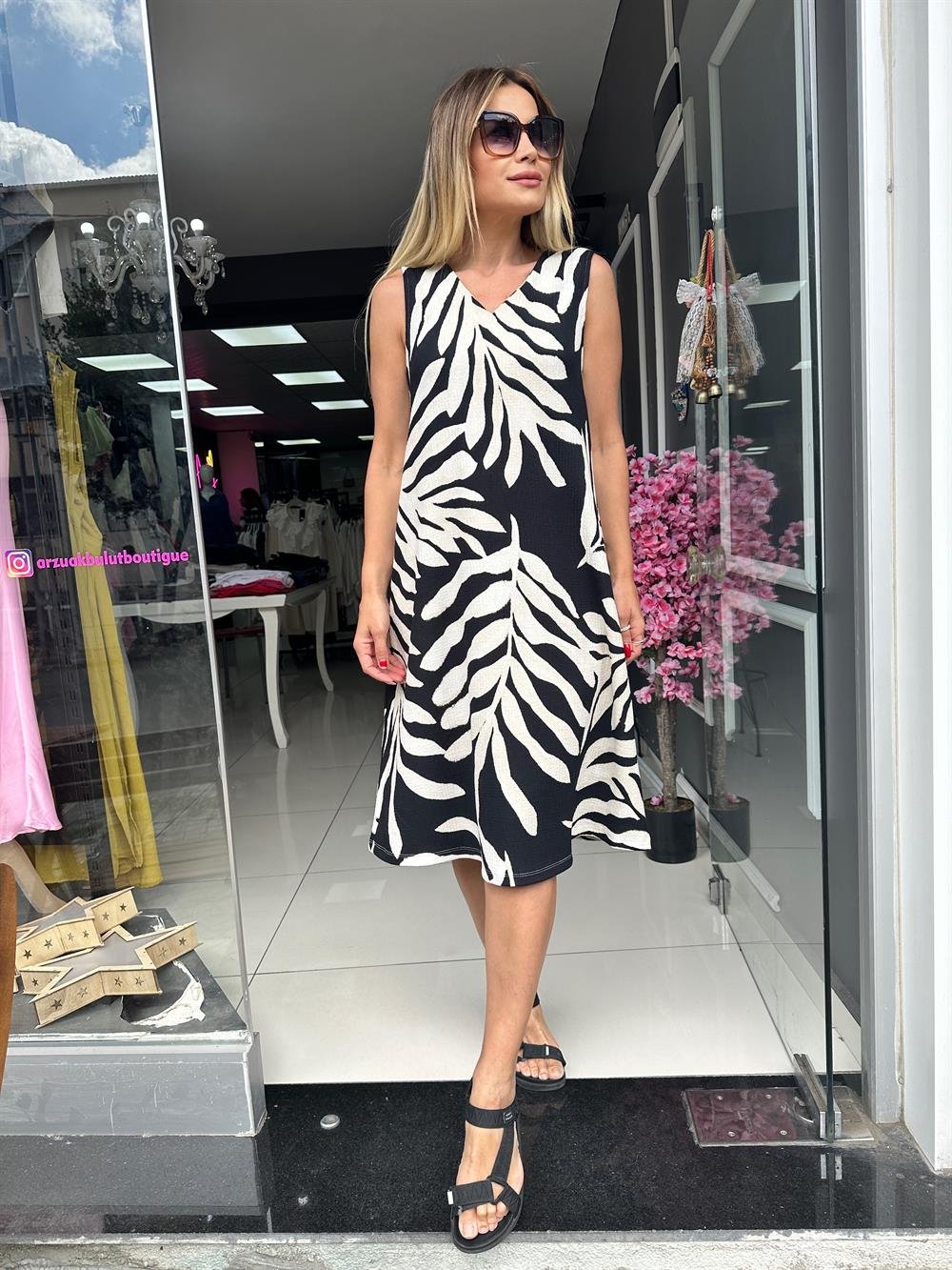 MSM Zebra Desen Elbise