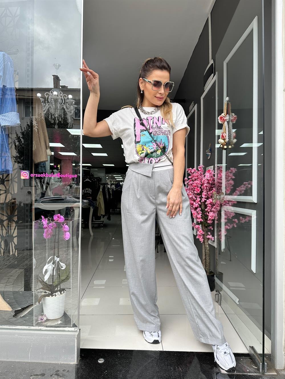 ORJ Beyaz PinkBlody Tshirt