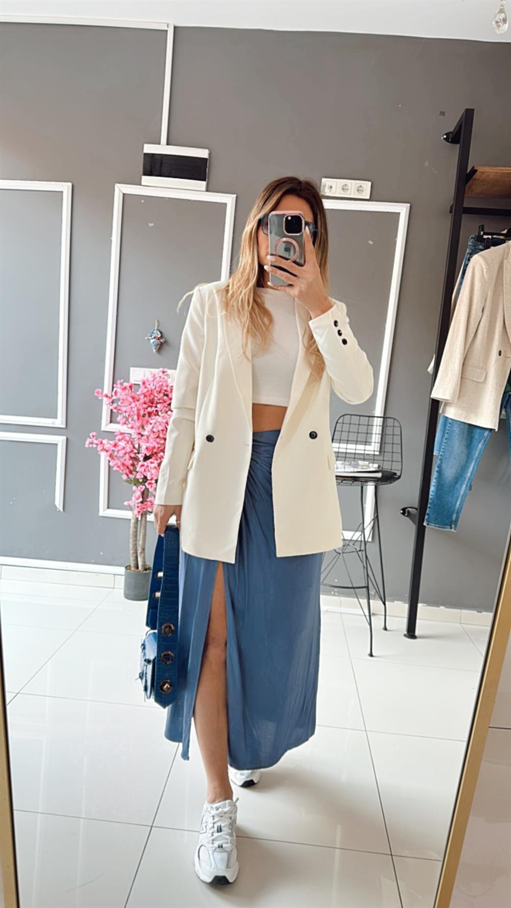 ORJ BNVL Ekru Blazer Ceket