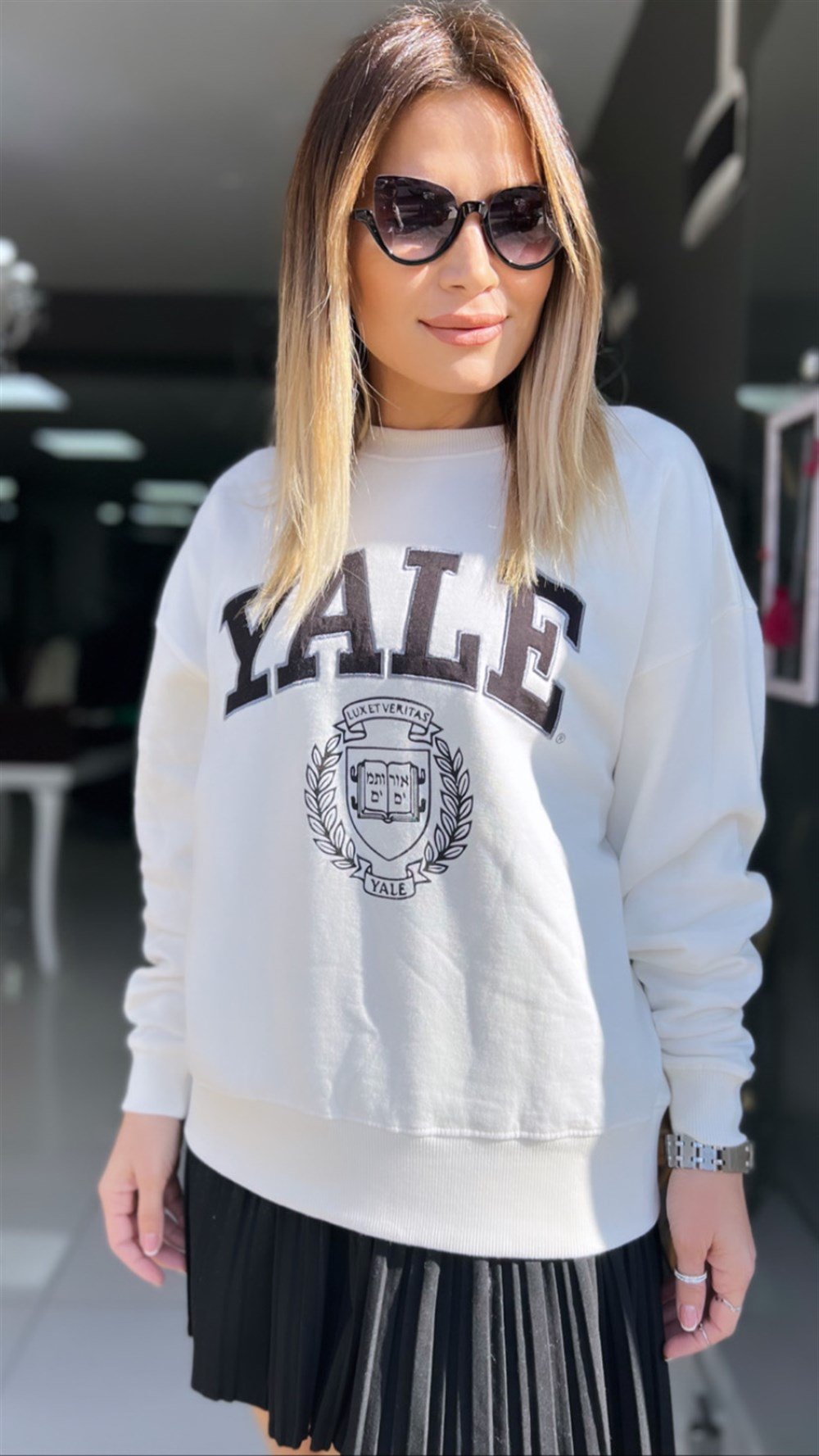 ORJ Ekru Yale Sweat