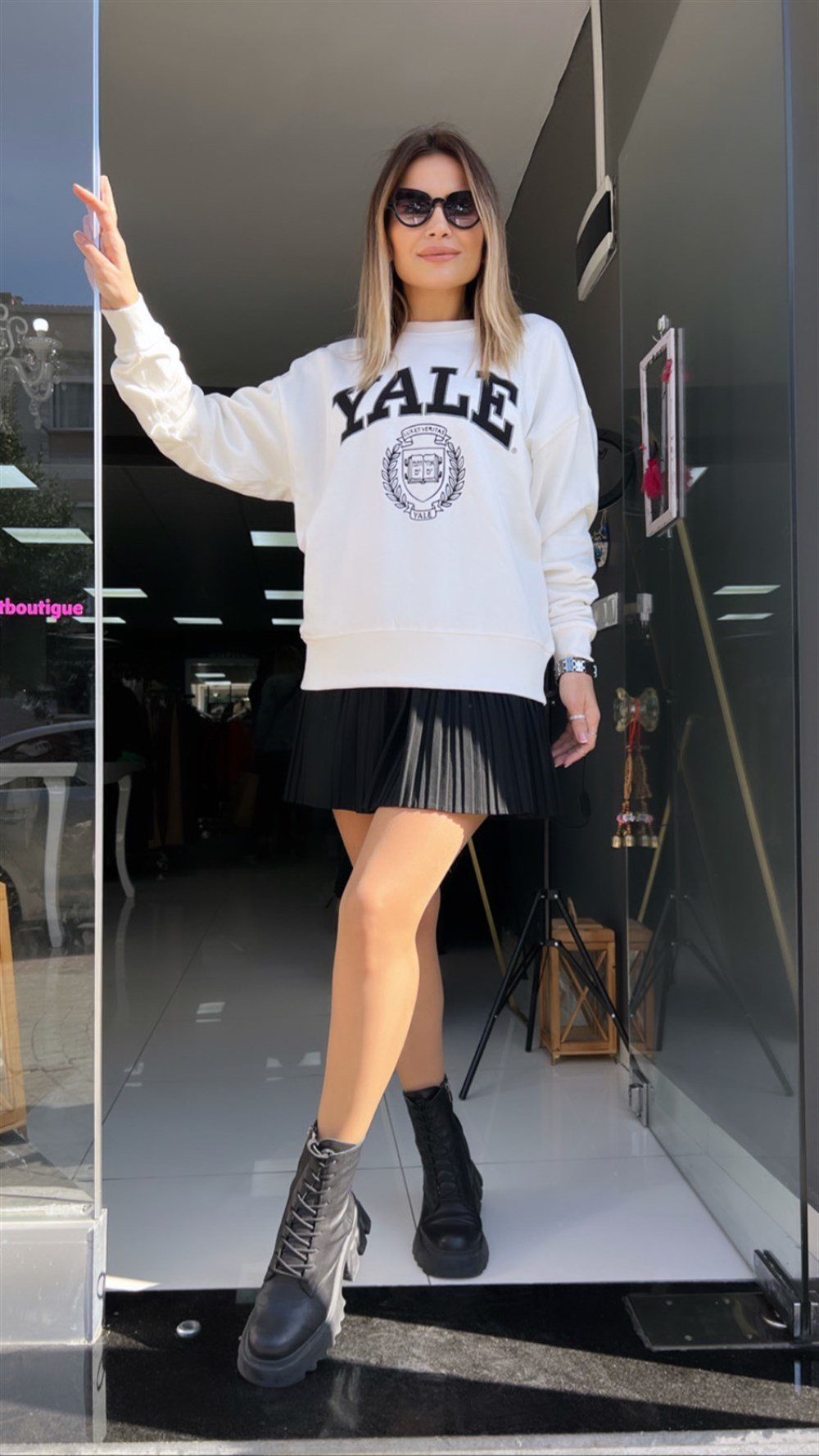 ORJ Ekru Yale Sweat