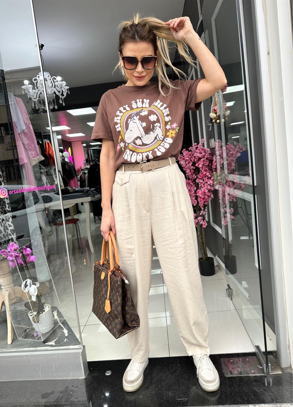 ORJ Kahve Snoopy Tshirt 