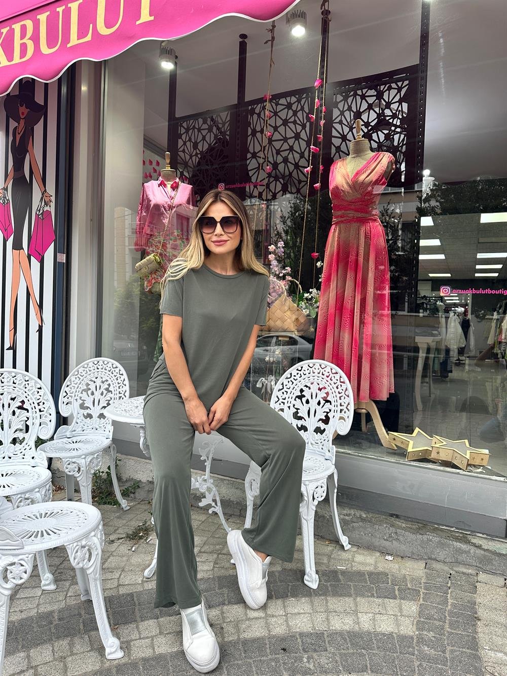 Oysho Modal Haki Basic Takım 