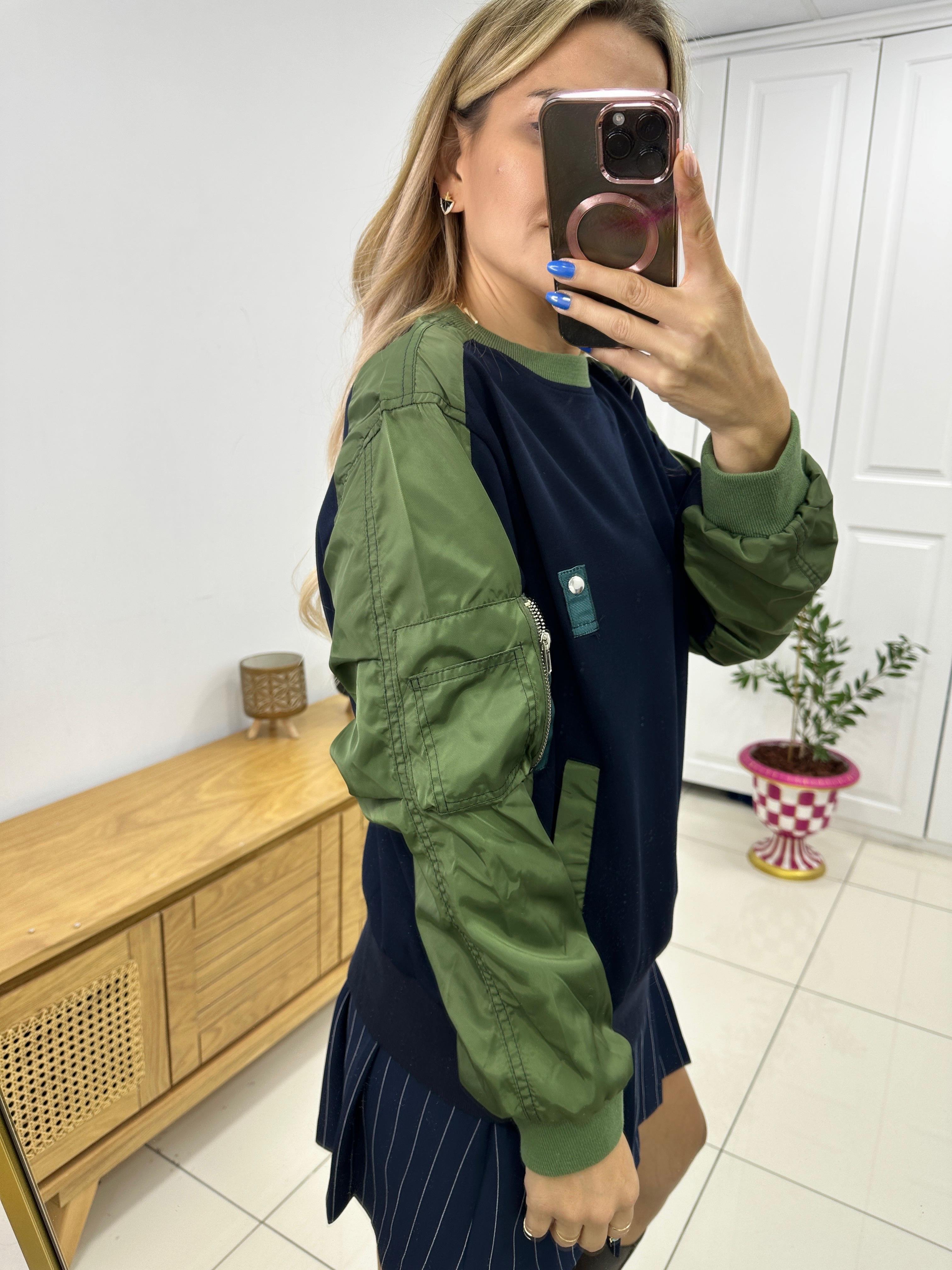 Paraşüt Kol Detaylı Sweat 