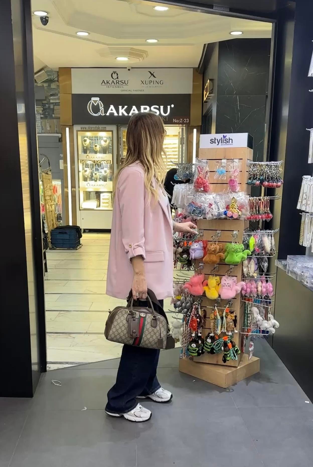 Pembe Fakir Kol Blazer Ceket 