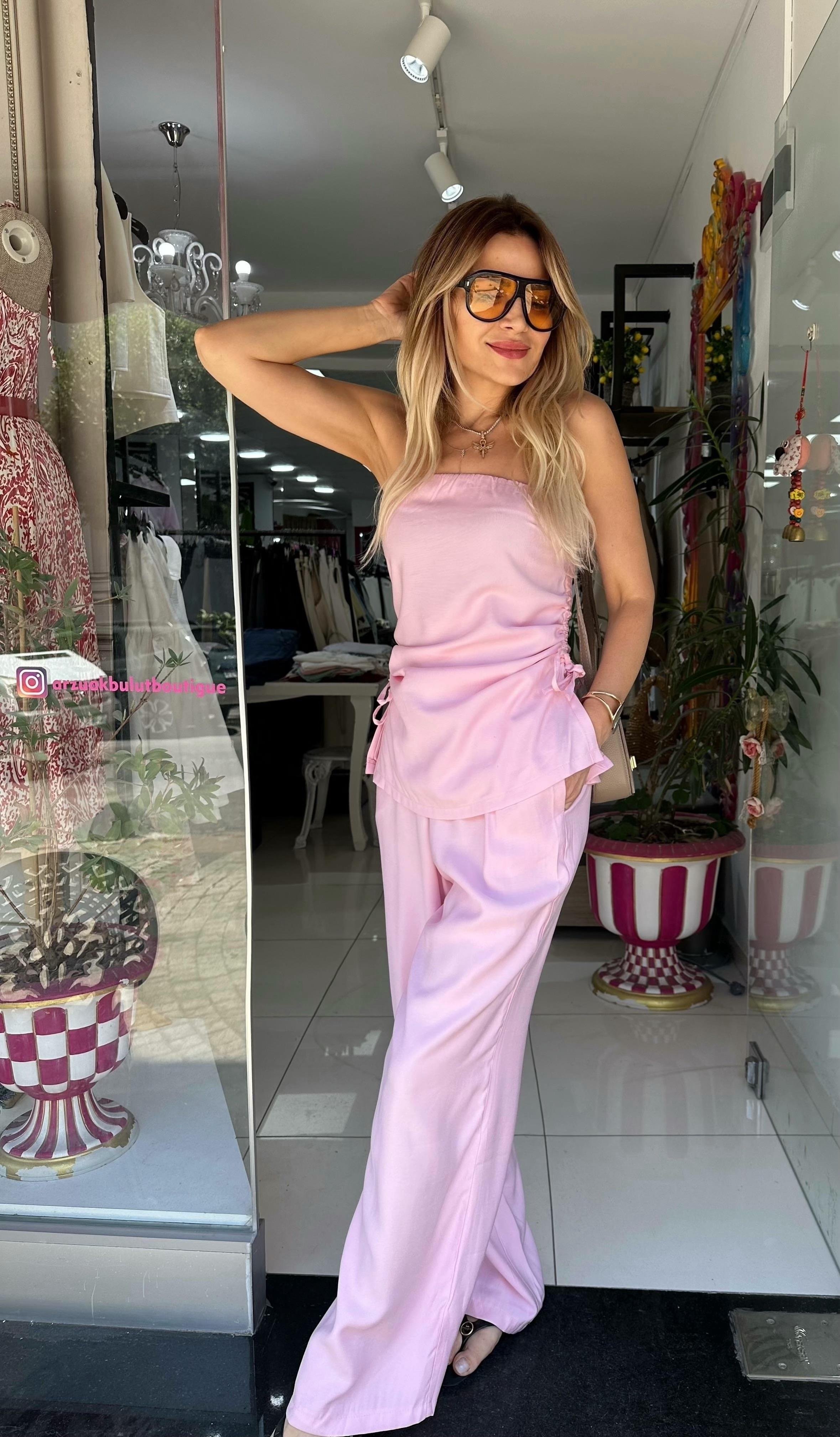 Pembe Tensel Kumaş Tasarım Takım 