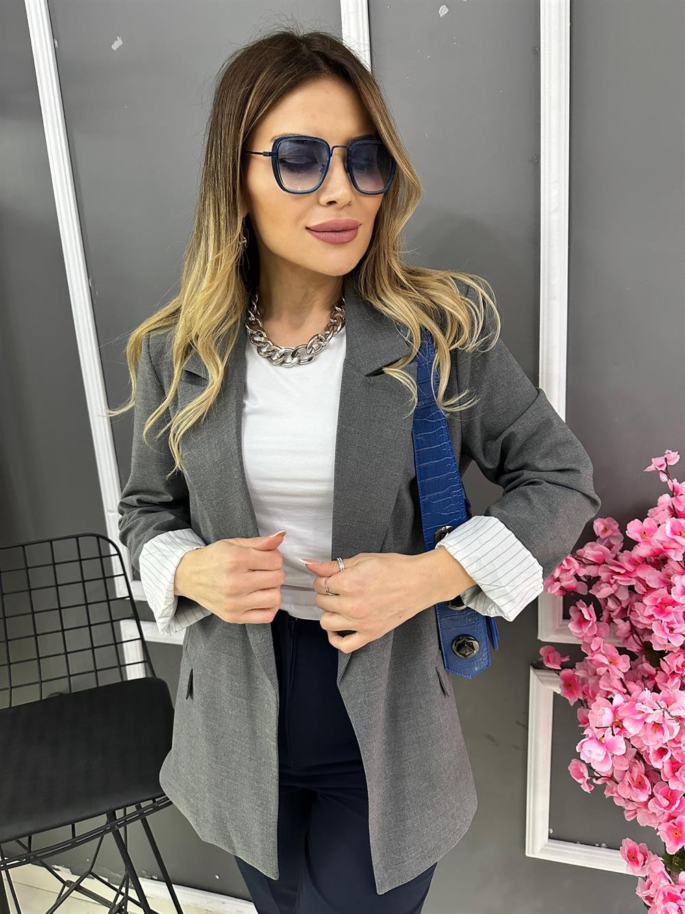 PRY Antrasit Blazer Ceket