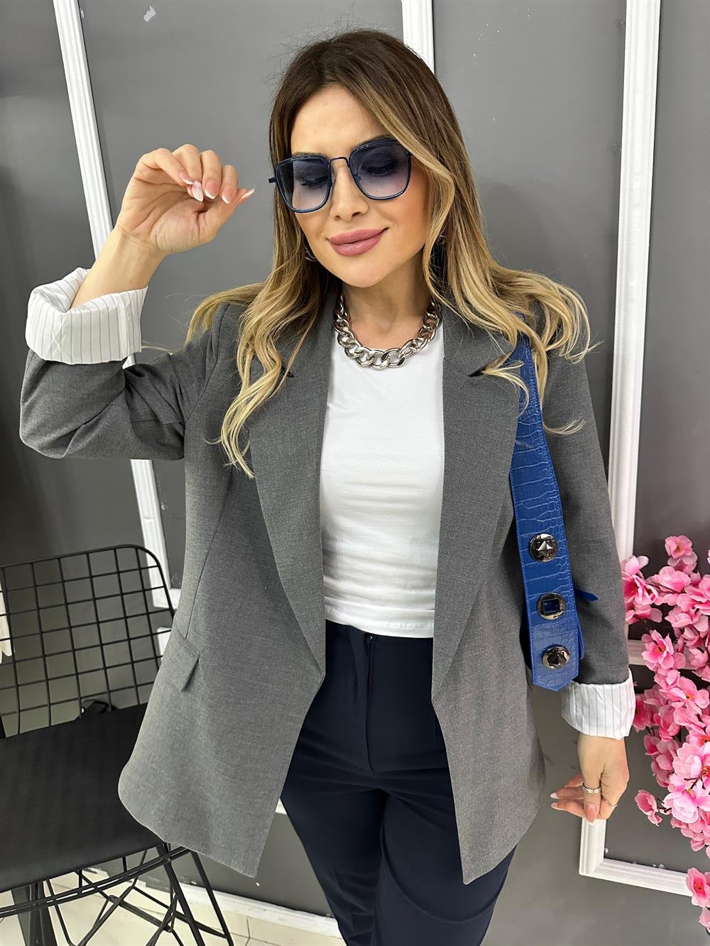 PRY Antrasit Blazer Ceket