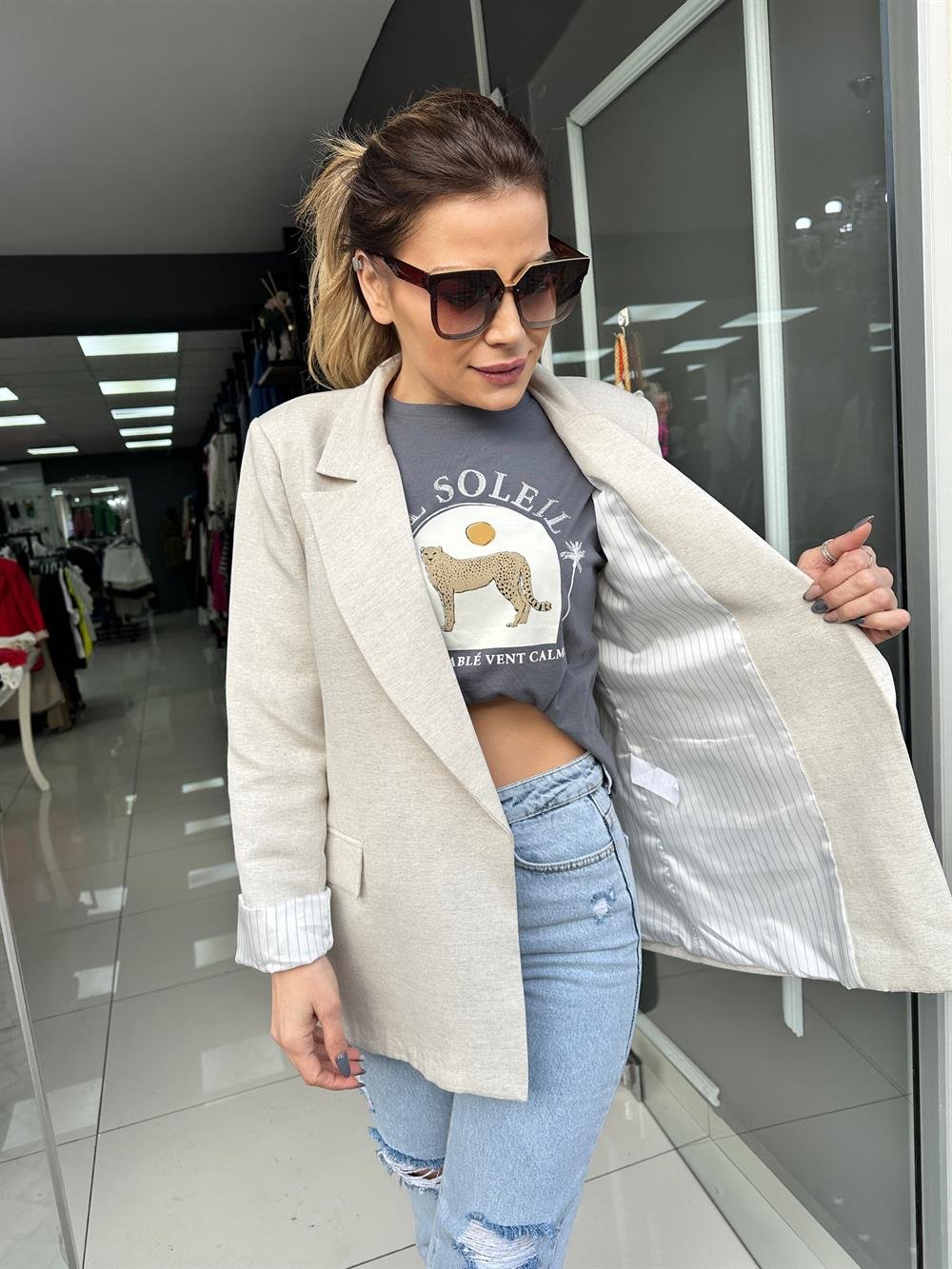 PRY Keten Blazer Ceket