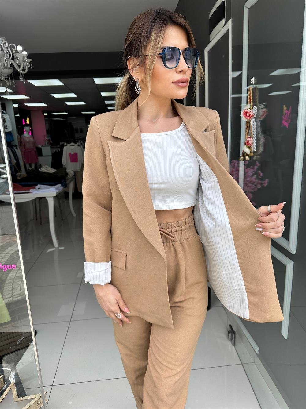 PRY Taba Oversize Blazer Ceket