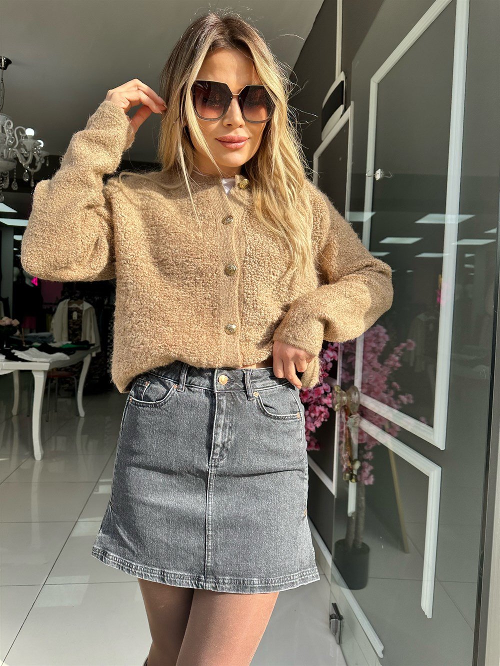 QS Camel Yumoş Hırka