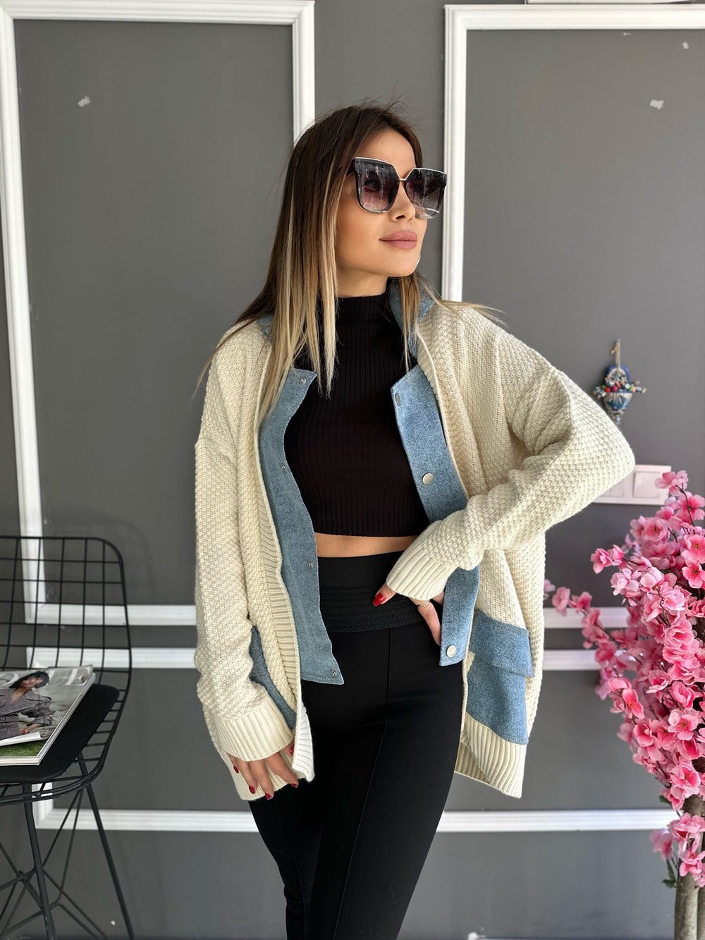 RD Kot Detay Tasarım Hırka