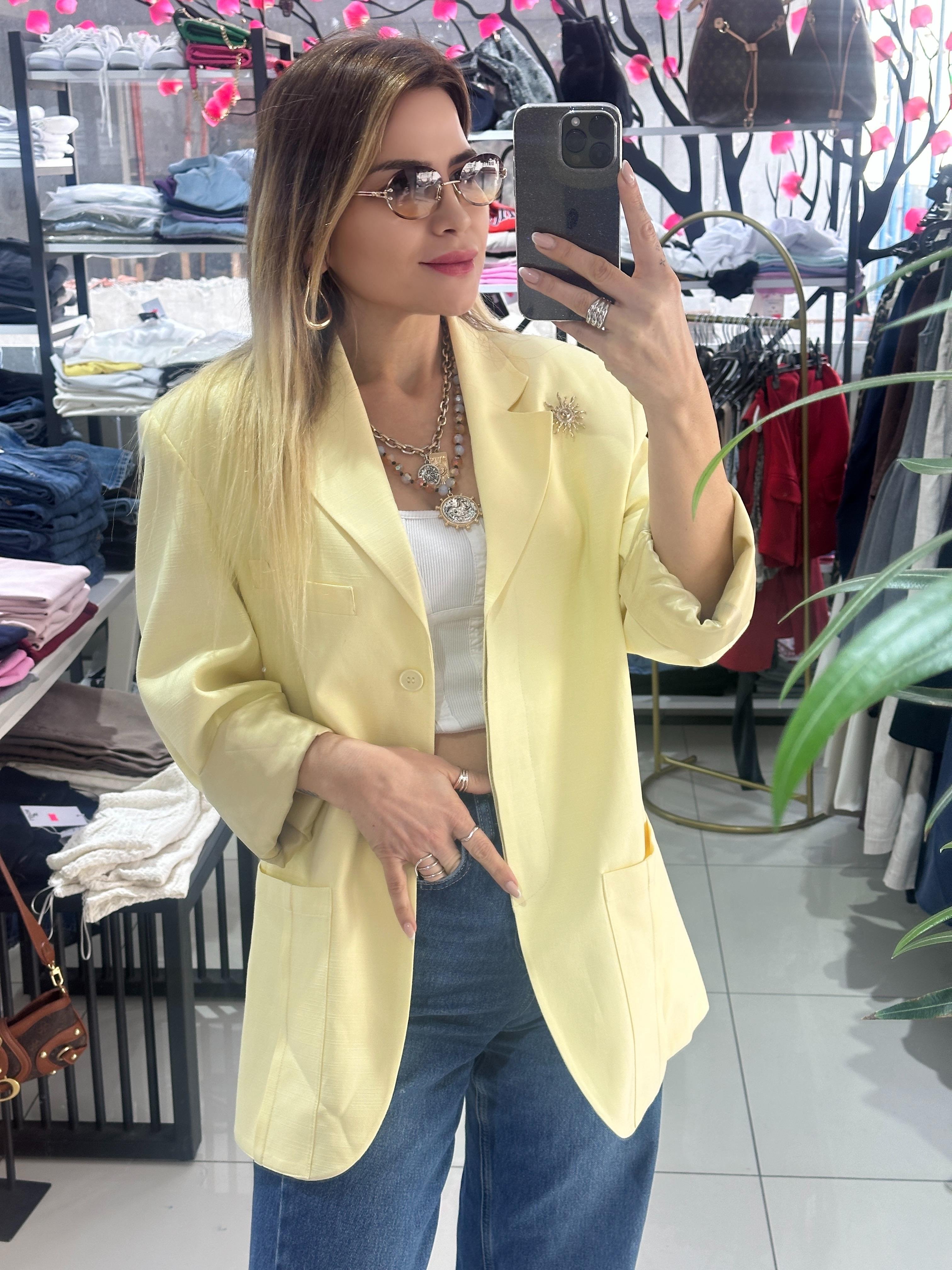 Sarı Blazer Ceket