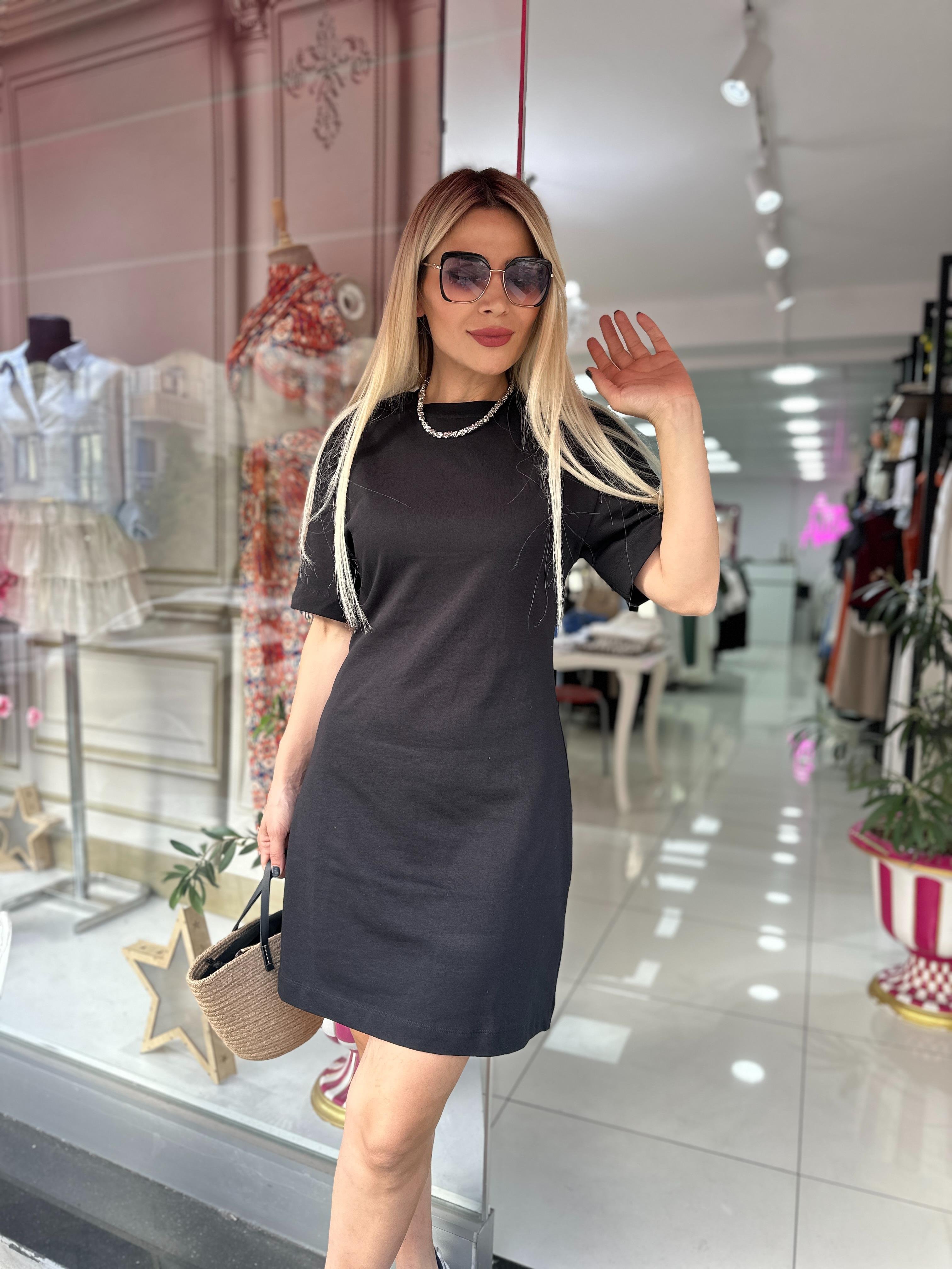 Siyah Basic Elbise 