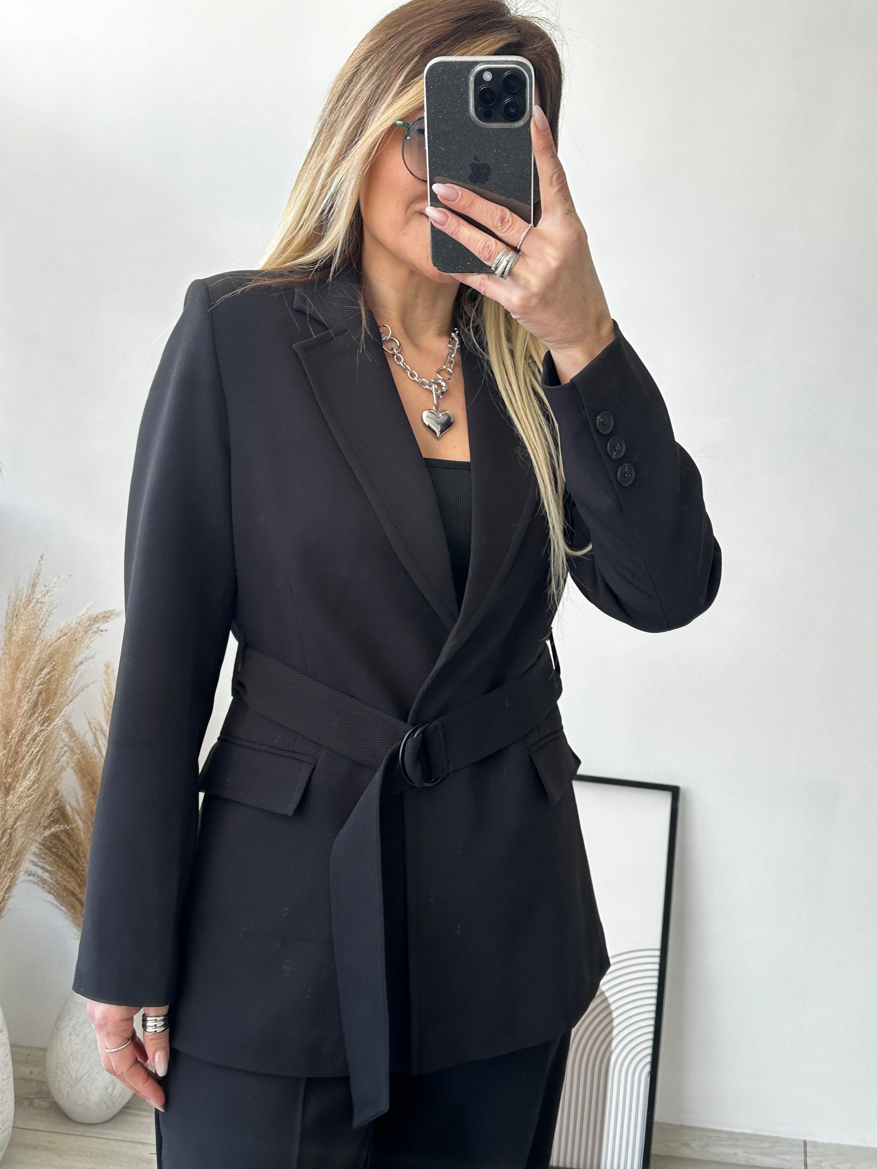 Siyah Blazer Ceket Pantolon Takım 