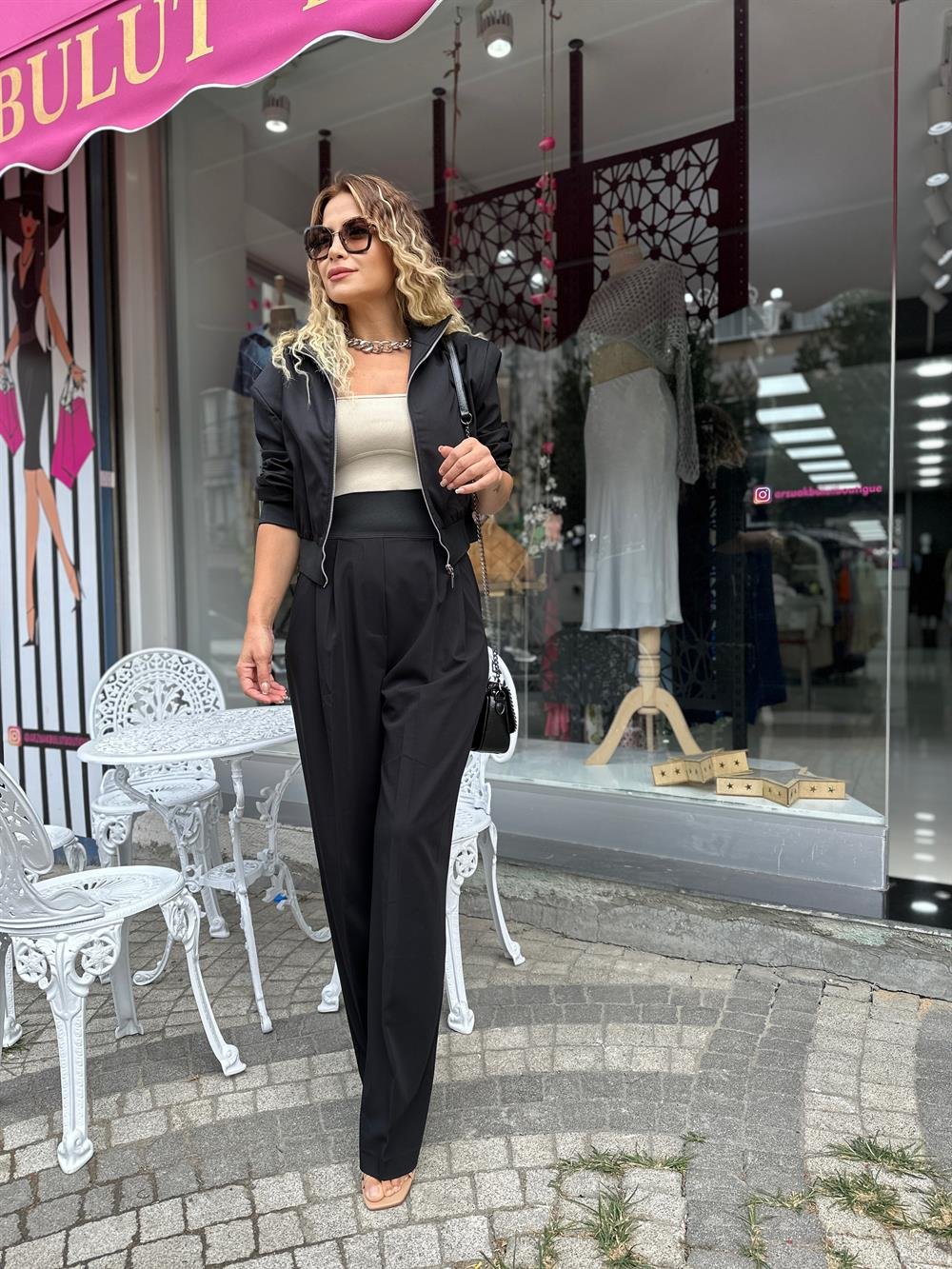Siyah Bomber Ceket