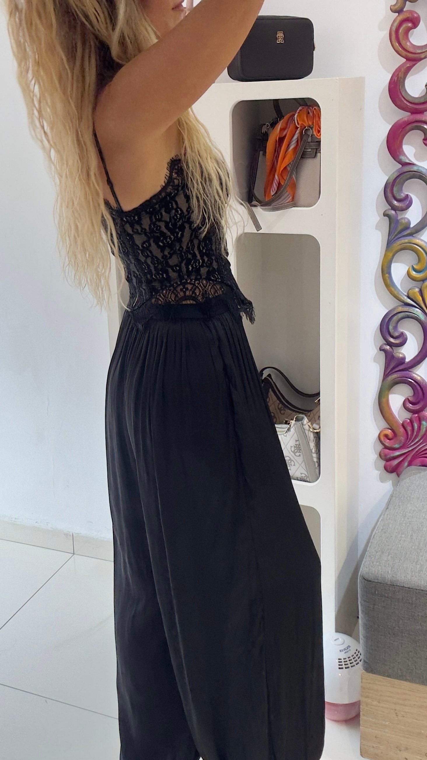 Siyah Saten Şalvar