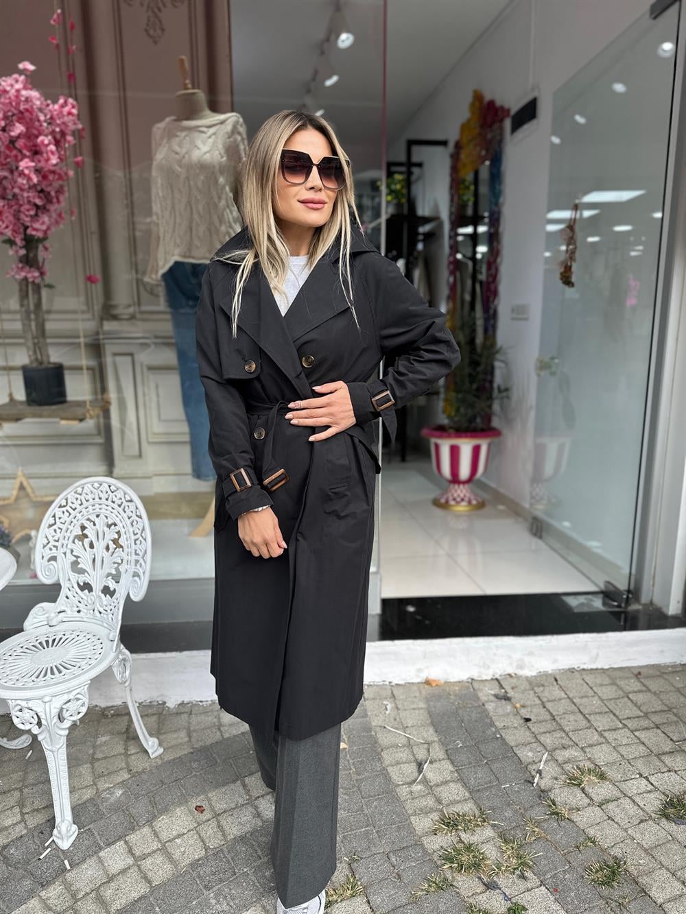 Siyah Trenkçkot 