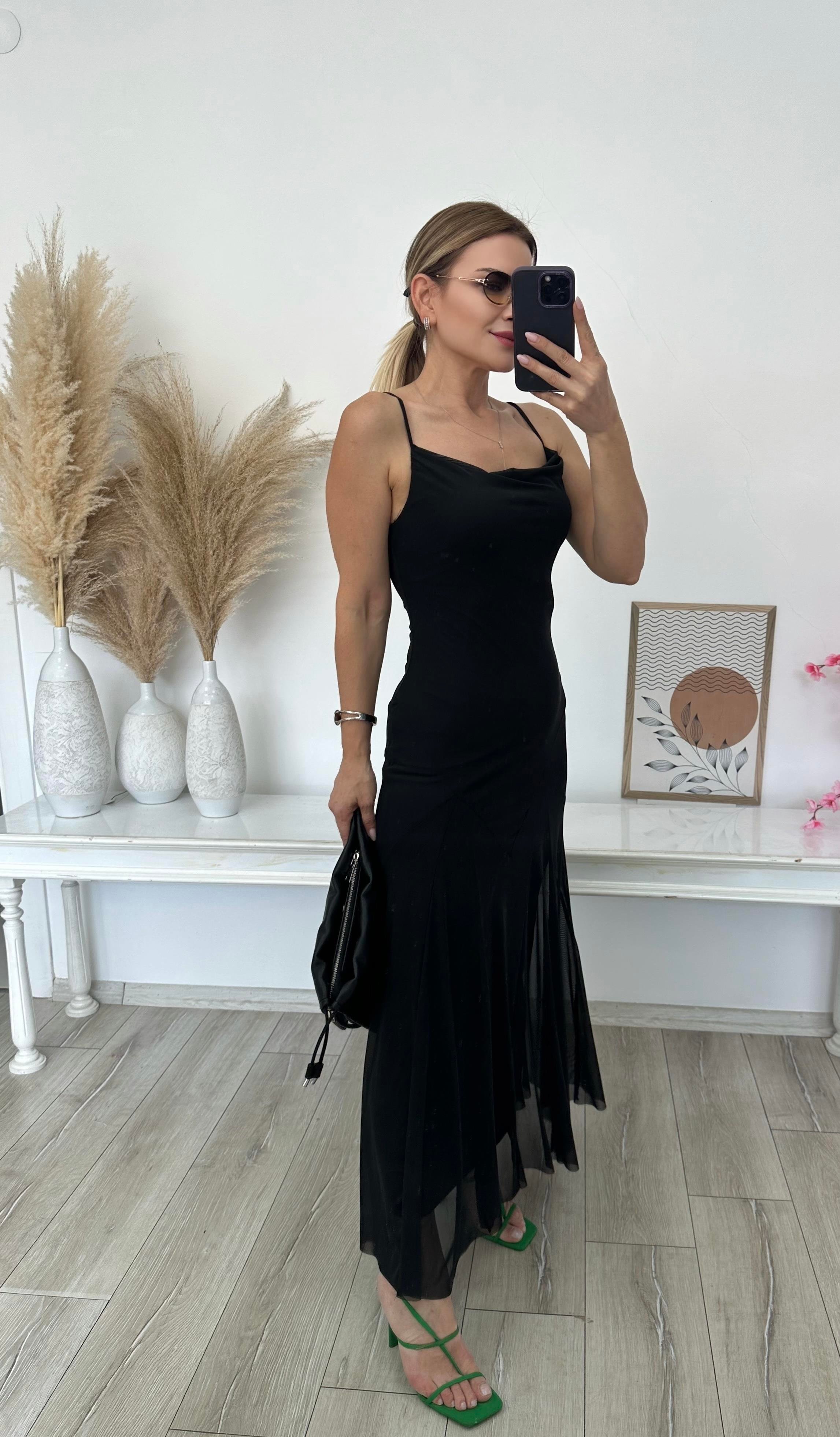 Siyah Tül Elbise