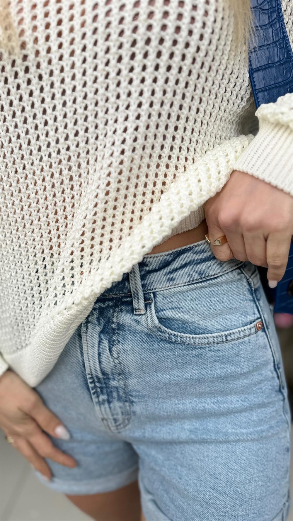 STW Yüksek bel şort 