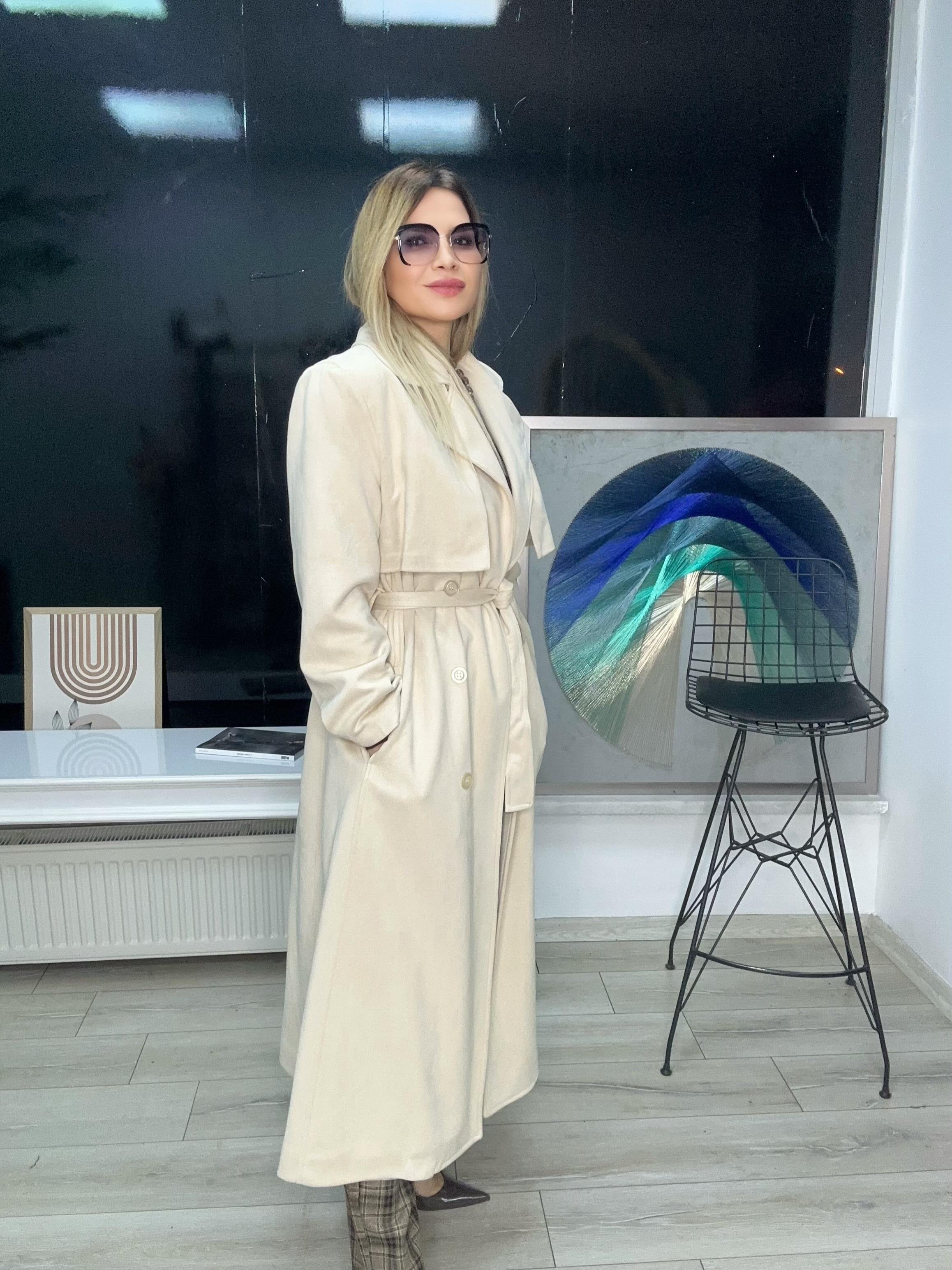Taş Rengi Süet İçi Astarlı Trençkot 