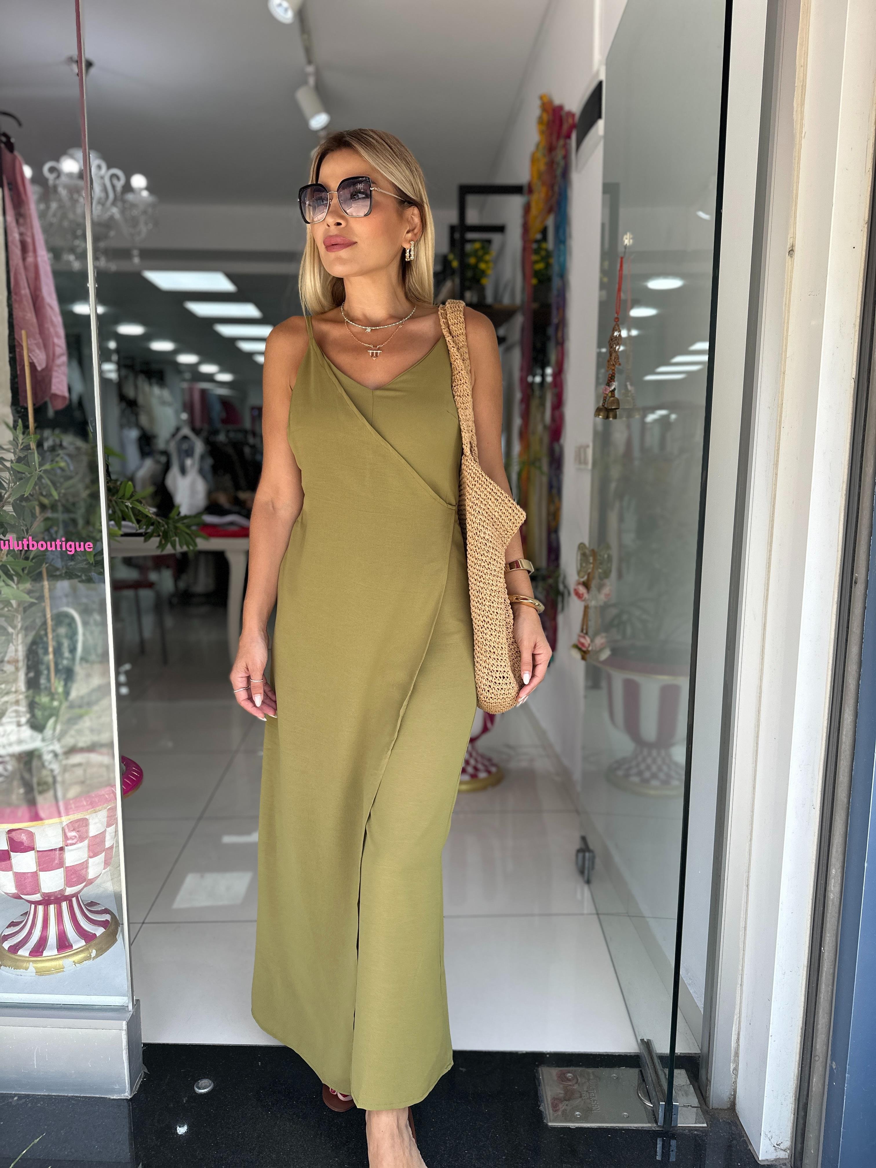 Yeşil Askılı Tulum 