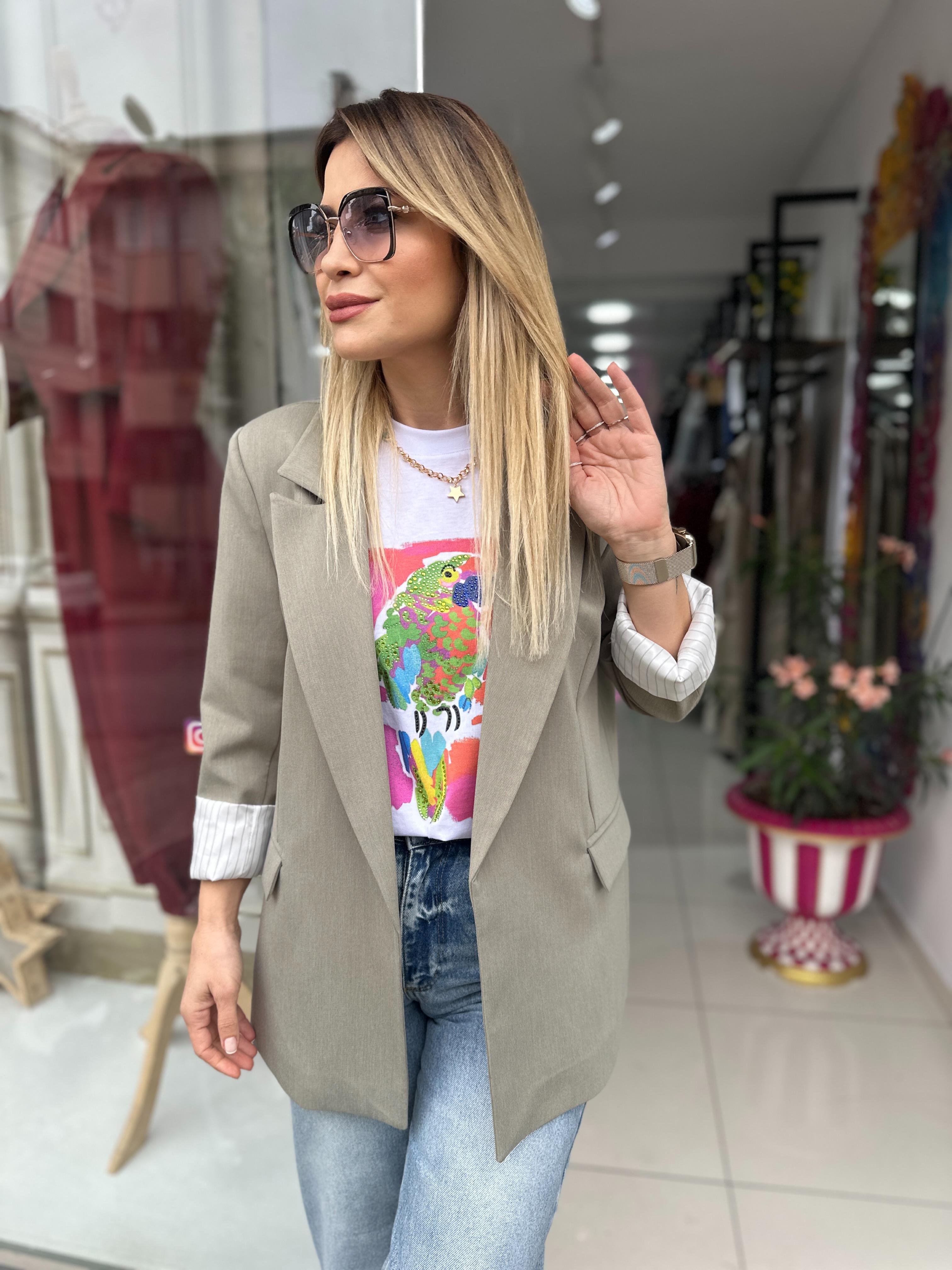 Yeşil Astarlı Blazer