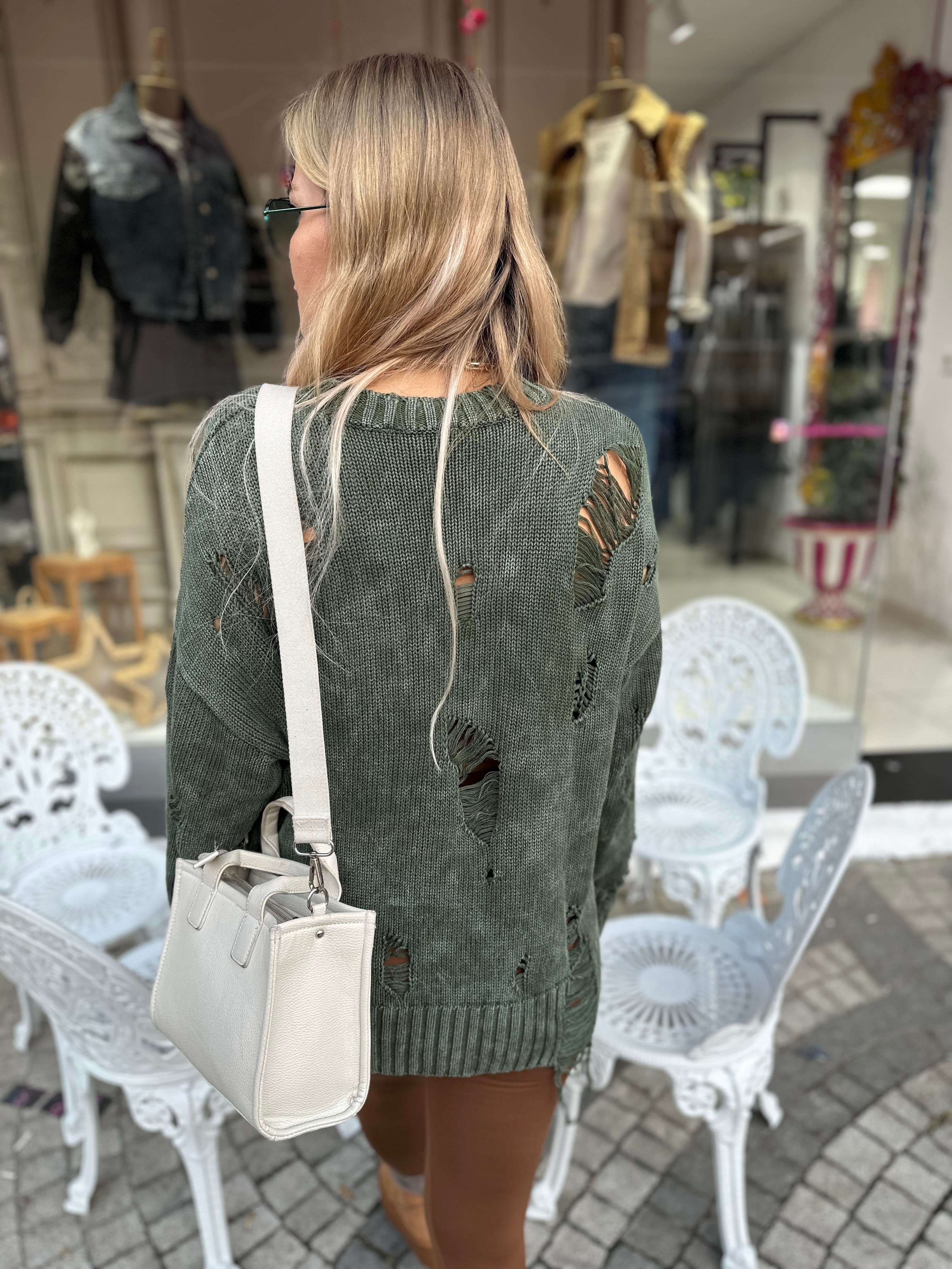 Yeşil Oversize Triko 