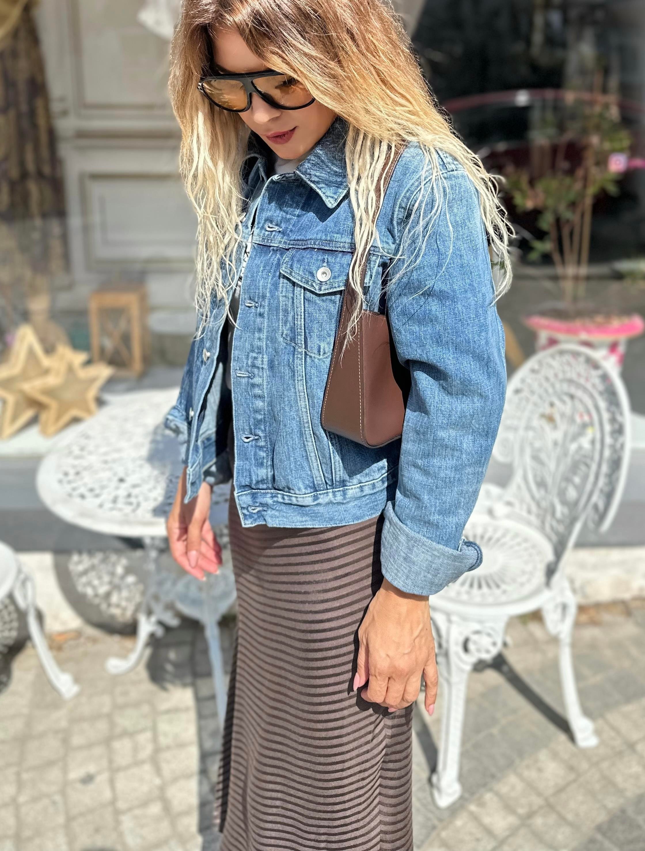 ZR Mavi Jean Ceket 