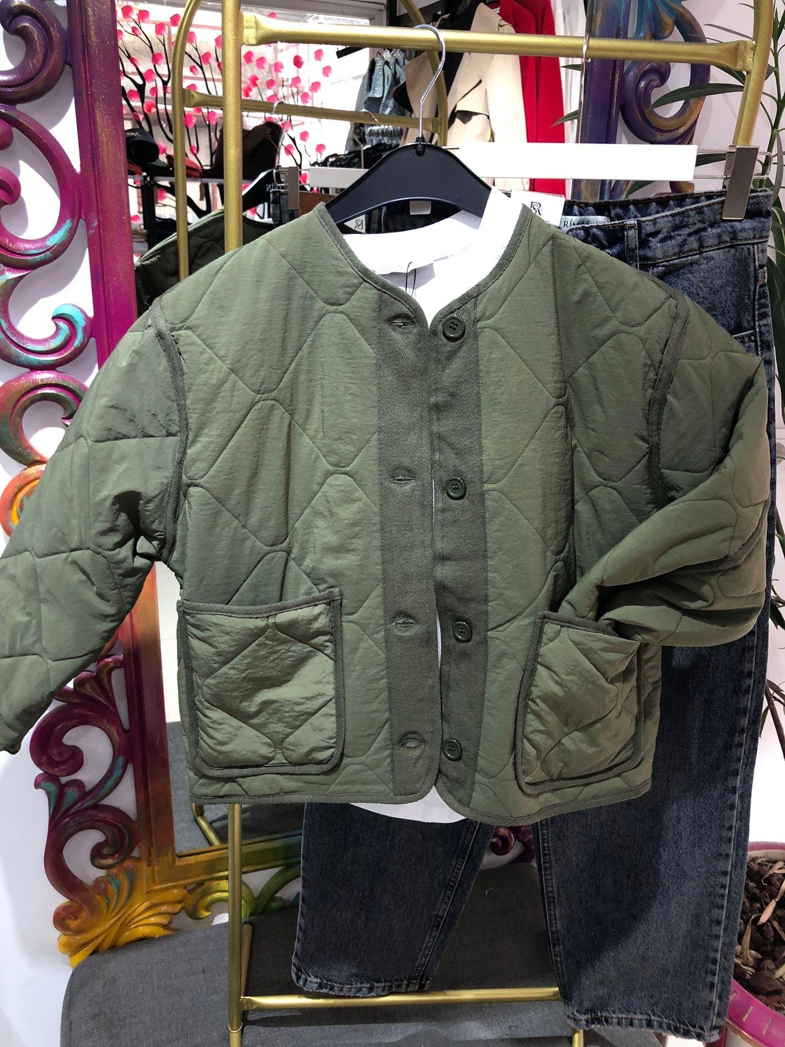 ZR Yeşil Kapitone Mont