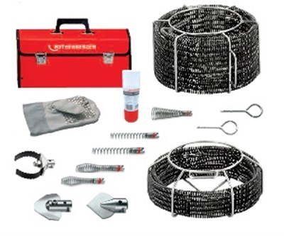 Rothenberger Boru/Kanal Temizleme ve Kontrol Tekniği Spiraller/ Alet Setleri NO:7.2956X