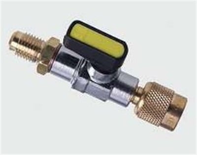 REFCO Şarj Hortumları İçin Küresel Vanalar CA-1/4SAE-Y Dişi Bağlantılı Sarı Küresel Servis Vanası