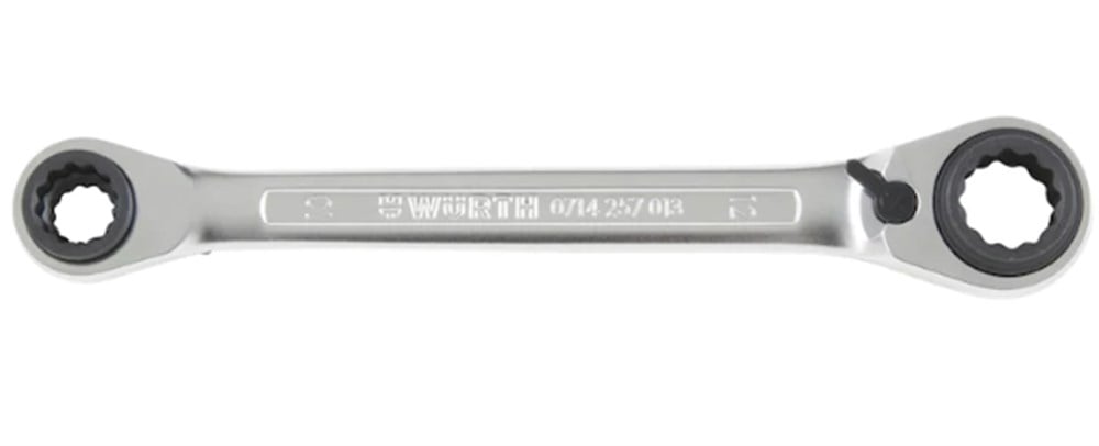 Würth Çift Halkalı Cırcırlı Anahtar 4'ü 1 Arada 0714257013