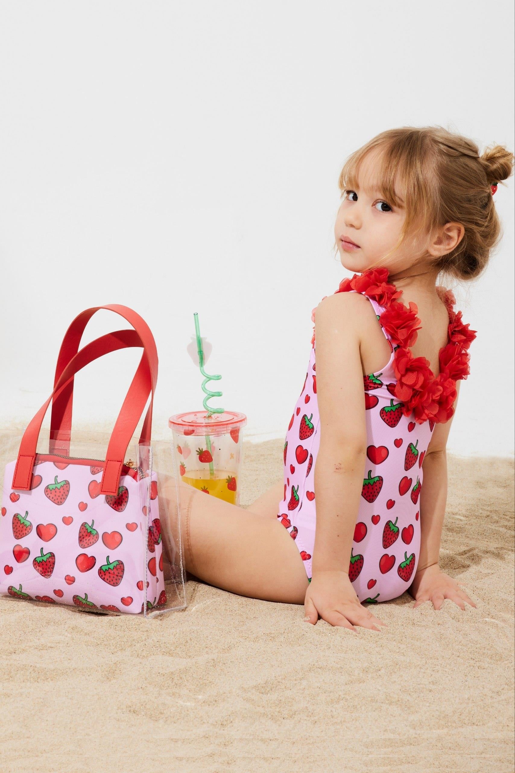 BEACHWEAR ÇİLEK MAYO 